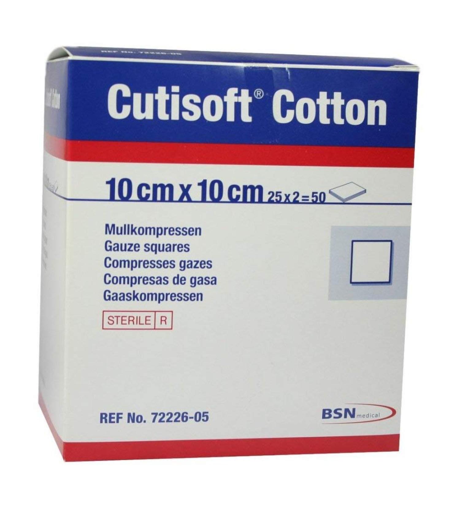 CUTISOFT Cotton Compress 10x10 cm sterile 25X2 pcs