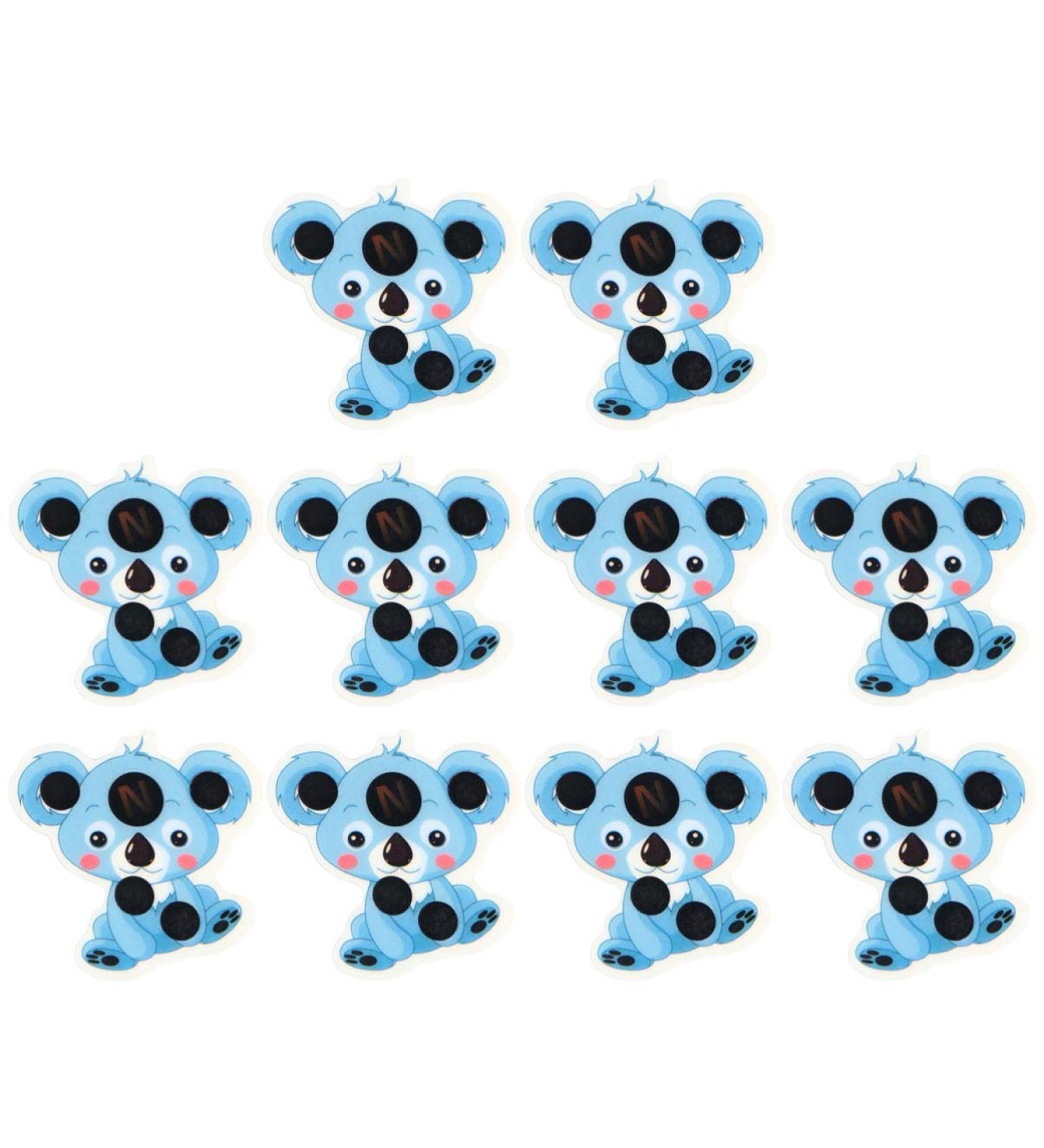 10PCs Koala Thermometer Stickers for Toddlers & Adults | Colorful Animal Pattern Strips | Fever Temperature Range 35-40 C | Ideal for Home & Travel - Buy Online on GoSupps.com