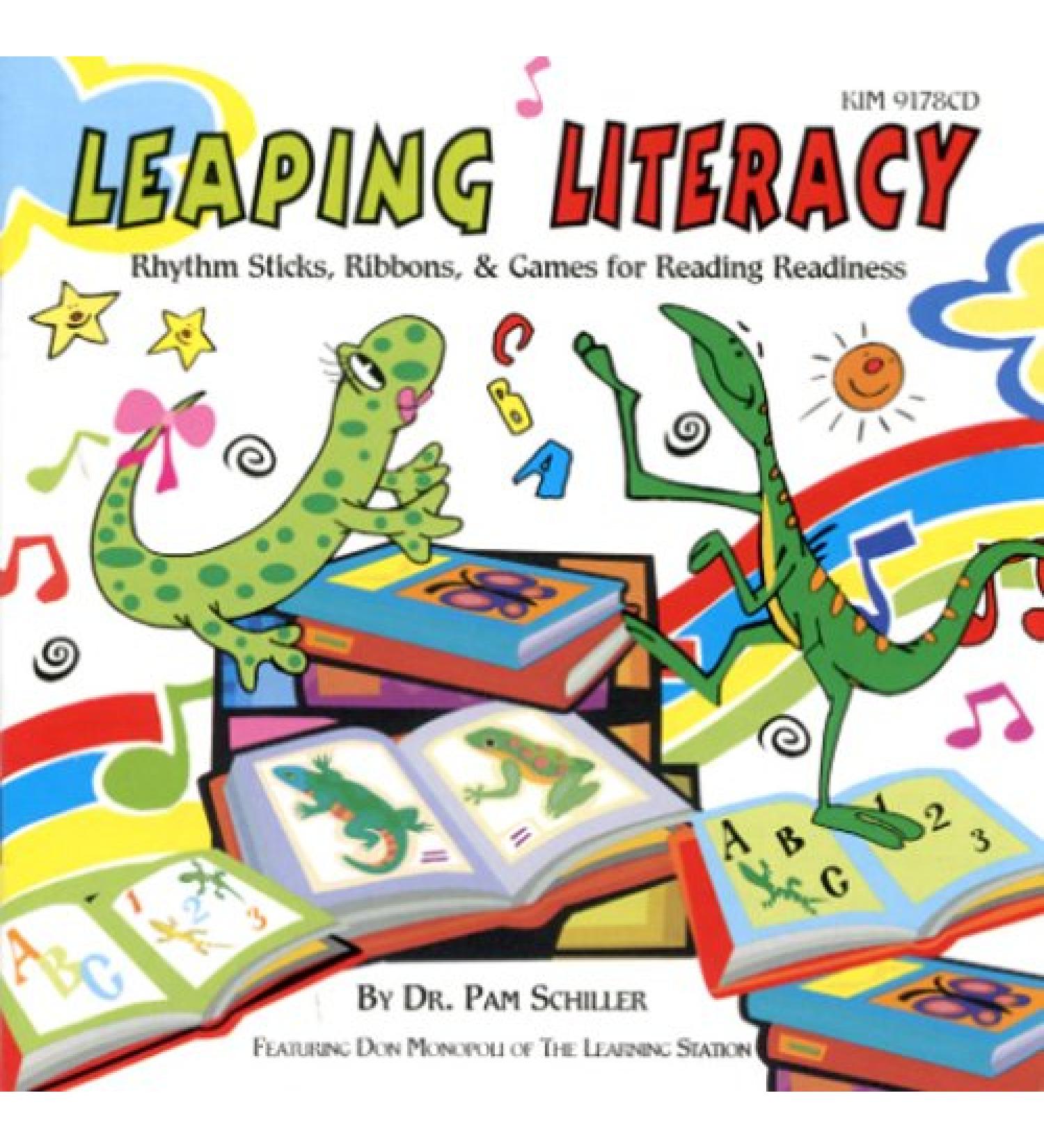 Leaping Literacy: Rhythm Sticks Ribbons and Games for Reading Readiness