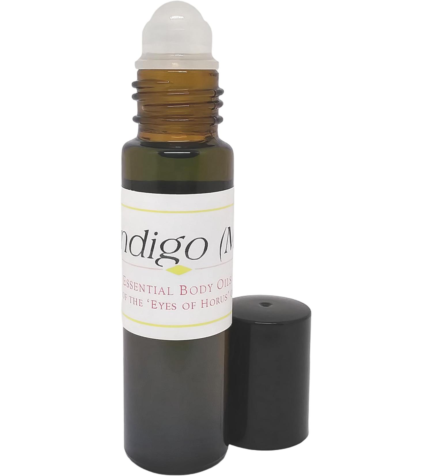 Indigo - Type N For Men Scented Body Oil Fragrance Roll-On - Dark Green - 1/3 oz. - ID#38081 0.33 Fl Oz (Pack of 1)