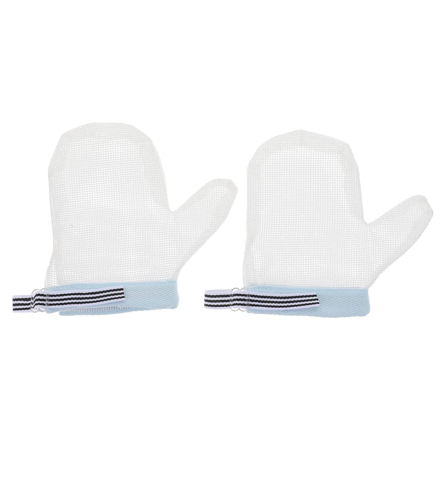 COHEALI Baby Essentials Anti-Scratching Gloves | Breathable Soft Thumb Guard to Stop Thumb Sucking | Mesh Fabric Pacifier Weaning Aid - 1 Pair - Buy Online on GoSupps.com
