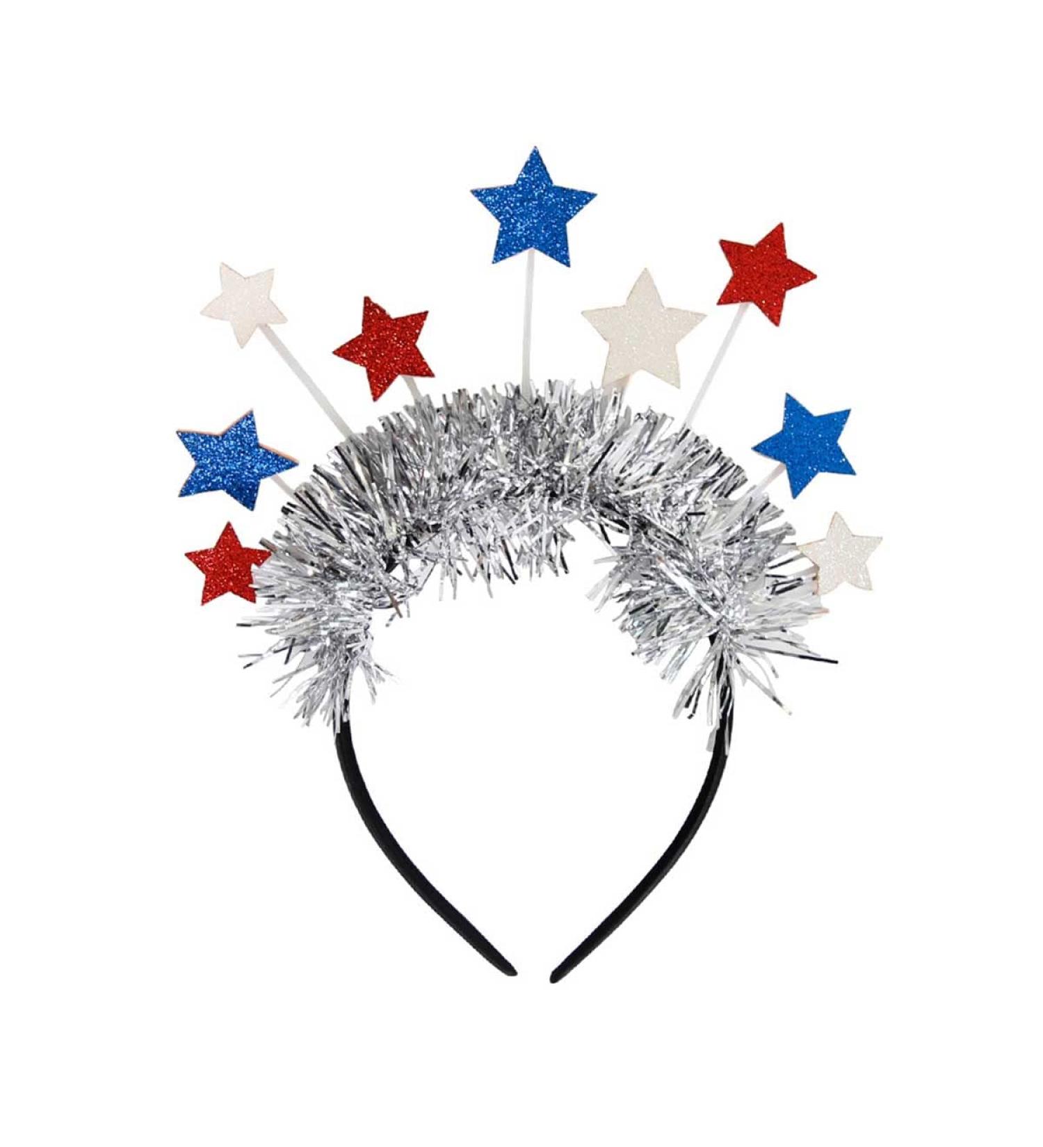 HAKJXOS July 4th Headband for Women and Men - Independence Day Fashion Headband with Stars and Ribbons Design | Holiday Party Decoration - 1 Pc - Buy Online on GoSupps.com