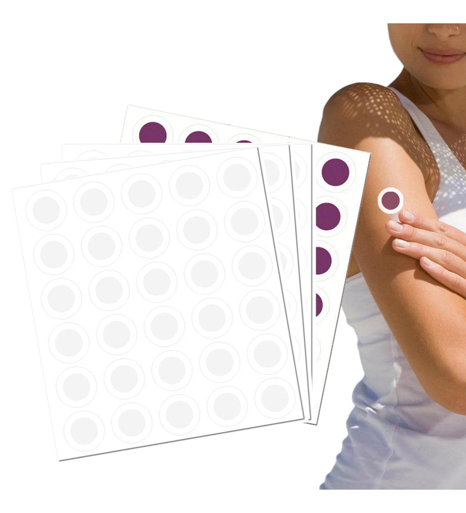 UV Sunscreen Patches - 120 UV Detection Stickers | Self-Adhesive Transparent Sunny Detection Patch Safe Sun Protection Reminder for Lambo Cheek - Buy Online on GoSupps.com