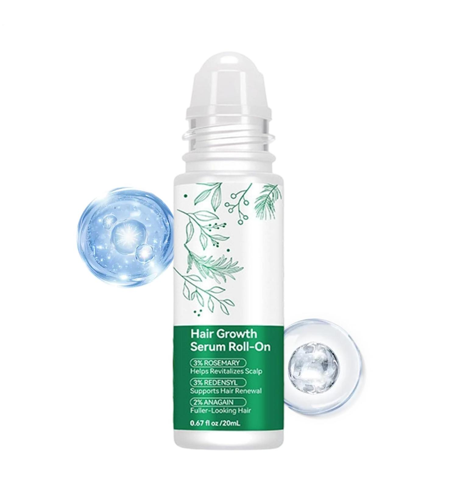 Hair Oil | 20ml Liquid Roll-On with Natural Scalp Care Hair Growth Oil for Women | For Women and Men Anti-Breakage Silky Texture - Buy Online on GoSupps.com