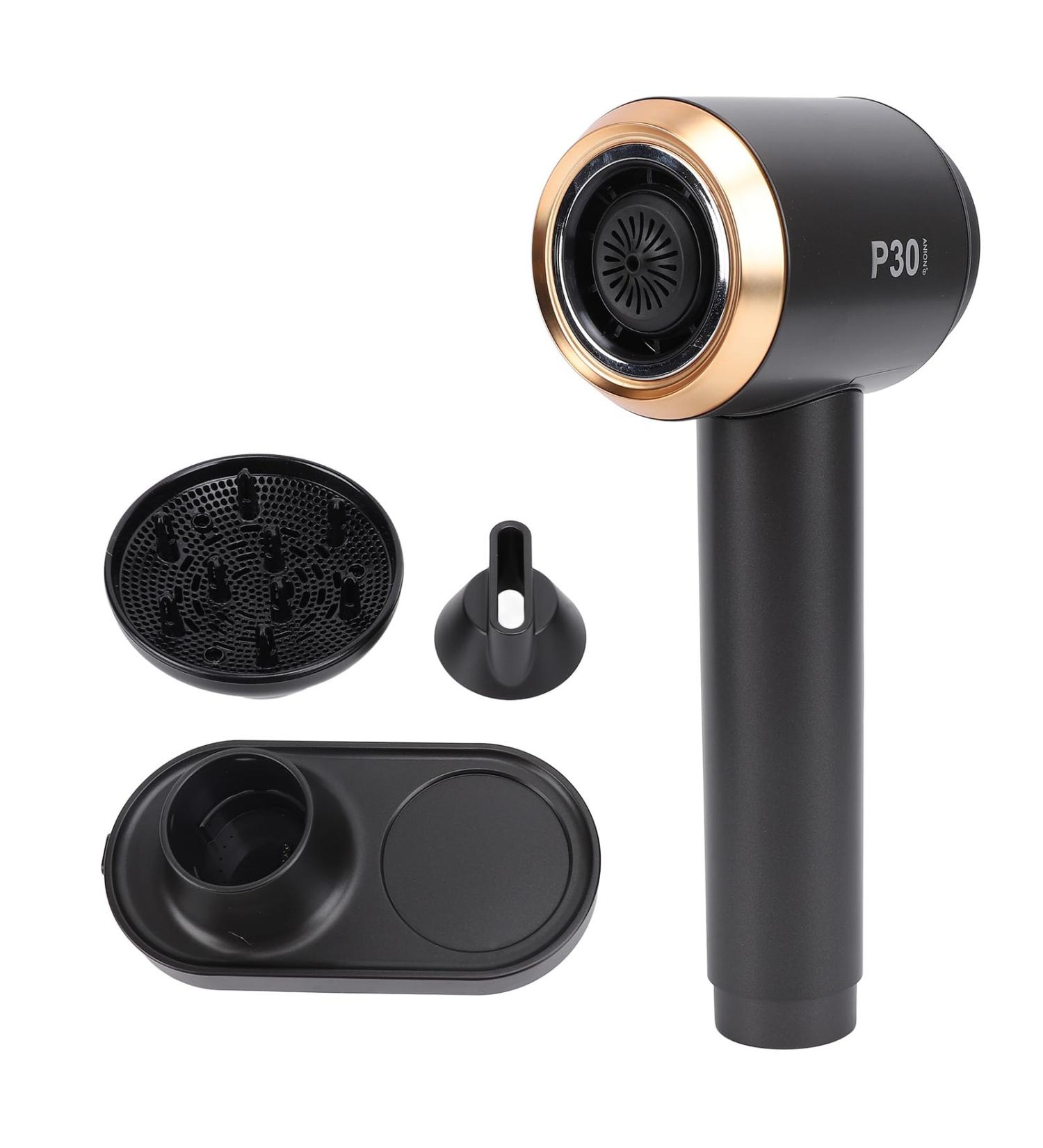 Negative Ion Blow Dryer Cold Heat ABS Shell Over Temperature Protecting Cordless Hair Dryer with Magnetic Nozzle for Household (US Plug 100-240V) - Buy Online on GoSupps.com