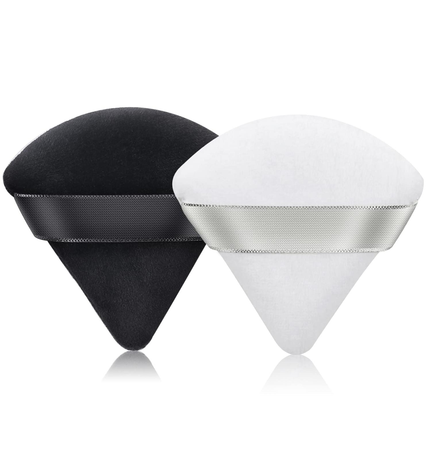 2 PCS Triangle Makeup Puffs for Face & Body - Super Soft Setting Powder Velvet Puff - Buy Online on GoSupps.com