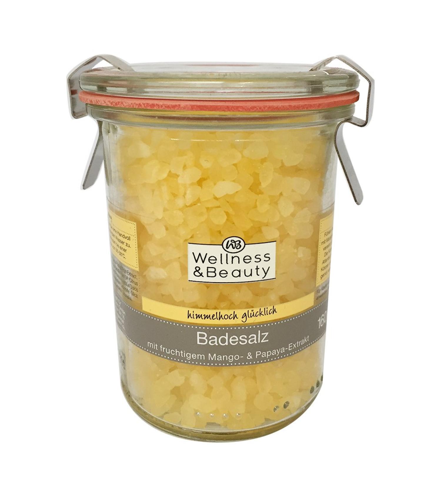 Wellness & Beauty Bath Salt with Mango & Papaya Extract | 160g | Revitalize & Rejuvenate Your Skin - Buy Online on GoSupps.com