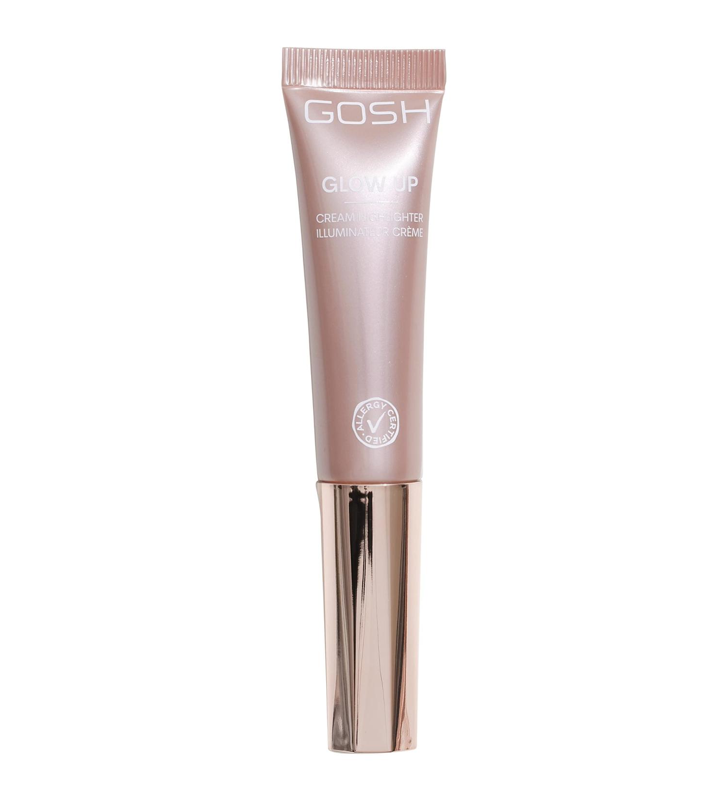 GOSH Lightening cream GLOW-UP I Highlighter liquid for face and body I for defined features and gentle transitions I Highlighter long lasting cream I Vegan & certified allergy I - Buy Online on GoSupps.com