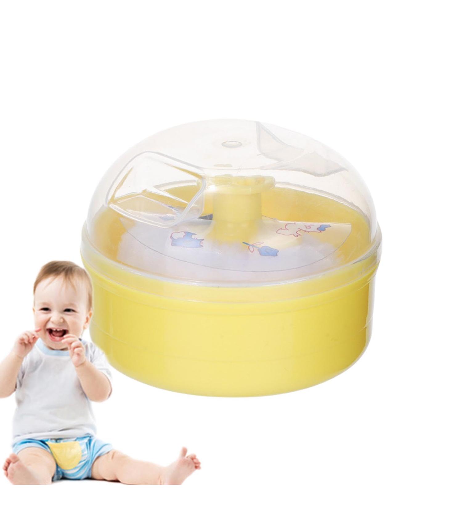 Idezek Body Powder Puff Body Powder Applicator Toddler Body Powder Applicator and Container Toddler After Bath Powder Puff Kit  - Buy Online on GoSupps.com