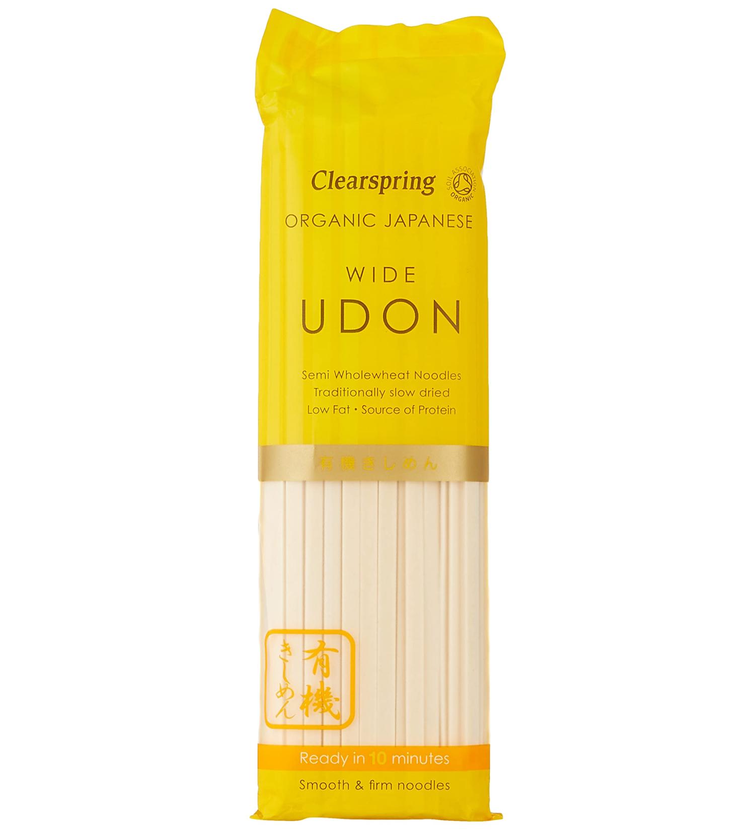 Clearspring Organic Japanese Wide Udon Noodles - Authentic and Organic Noodles - Buy Online on GoSupps.com