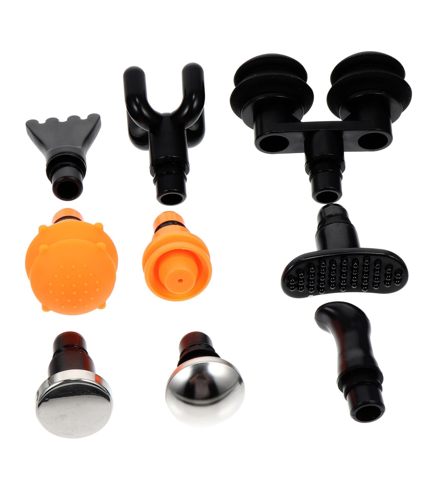 Minkissy 9-Piece Electrical Massage Head Set - Muscle Massage Attachments for Fascia Gun - Enhance Your Massage Experience - Buy Online on GoSupps.com