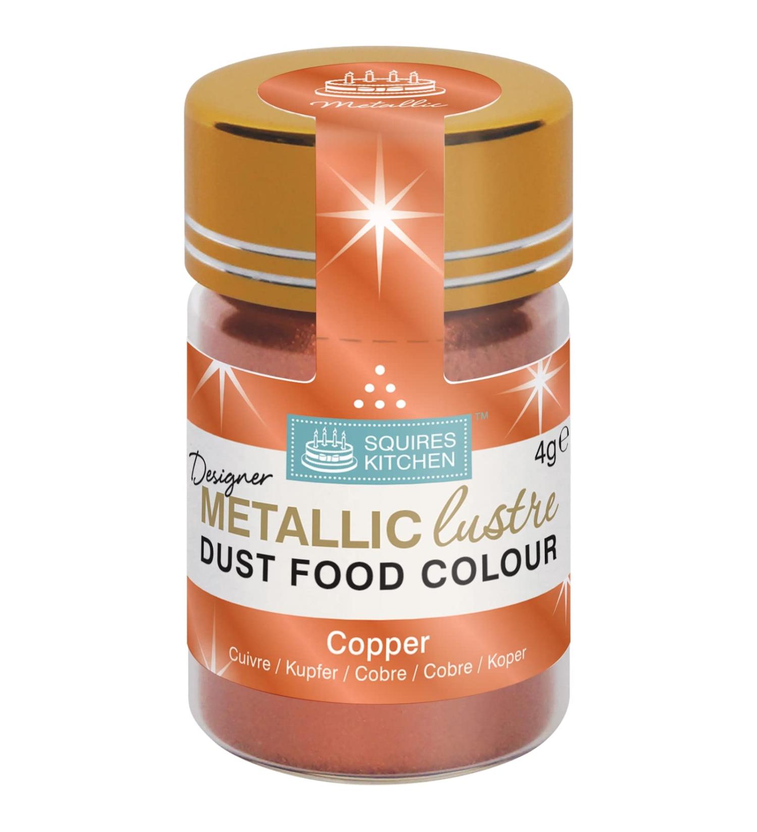 Squires Kitchen Metallic Lustre Dust Copper - 4g | High-Quality Designer Finish - Buy Online on GoSupps.com