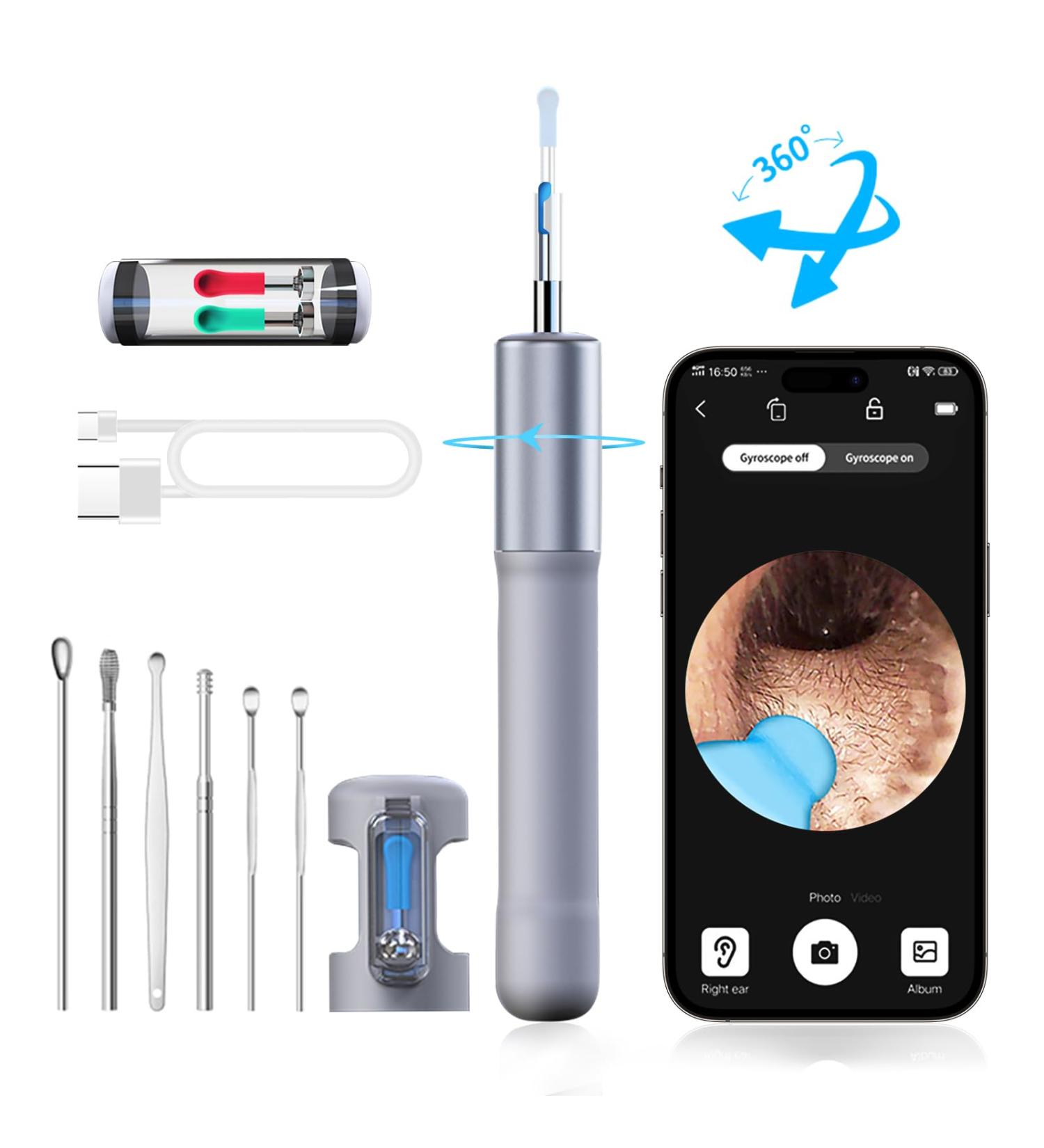 Buy DTD Wireless Ear Otoscope 3.5mm 1080P HD Earwax Cleaning Tool - Compatible with iOS & Android Tablets | International Shipping Available - Buy Online on GoSupps.com