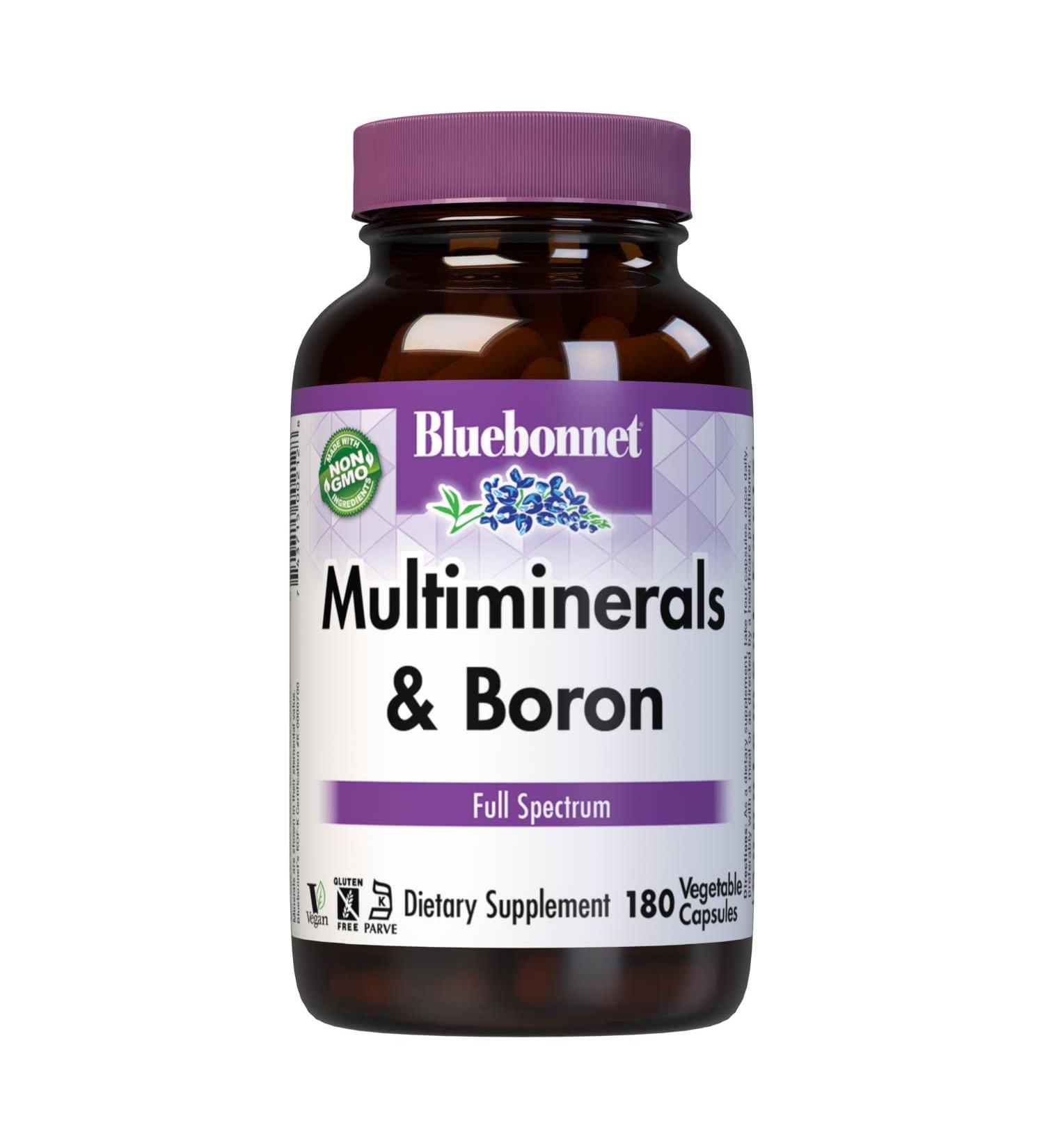 Buy Bluebonnet Nutrition Multiminerals Plus Boron 180 Vcaps - Advanced Mineral Support - Buy Online on GoSupps.com