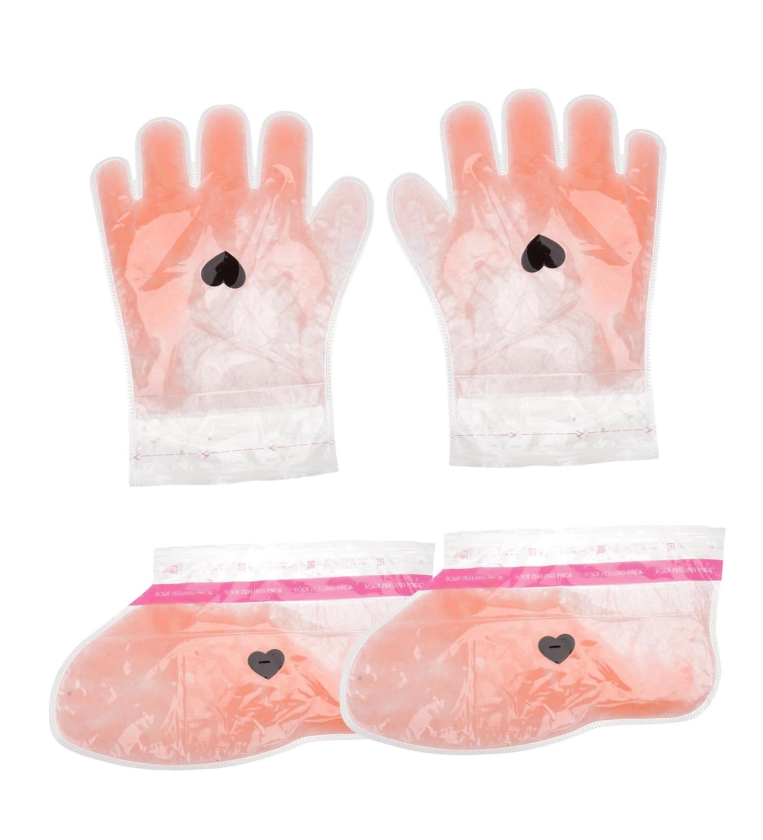FRCOLOR Dual Pairs Wax Gloves Wax Hand Gloves Spa Mitts Paraffin Bath Booties Paraffin Wax Foot Covers Scrub Gloves Wax Hand Cover Moisturizing Non-Woven Fabric Protector Professionl - Buy Online on GoSupps.com