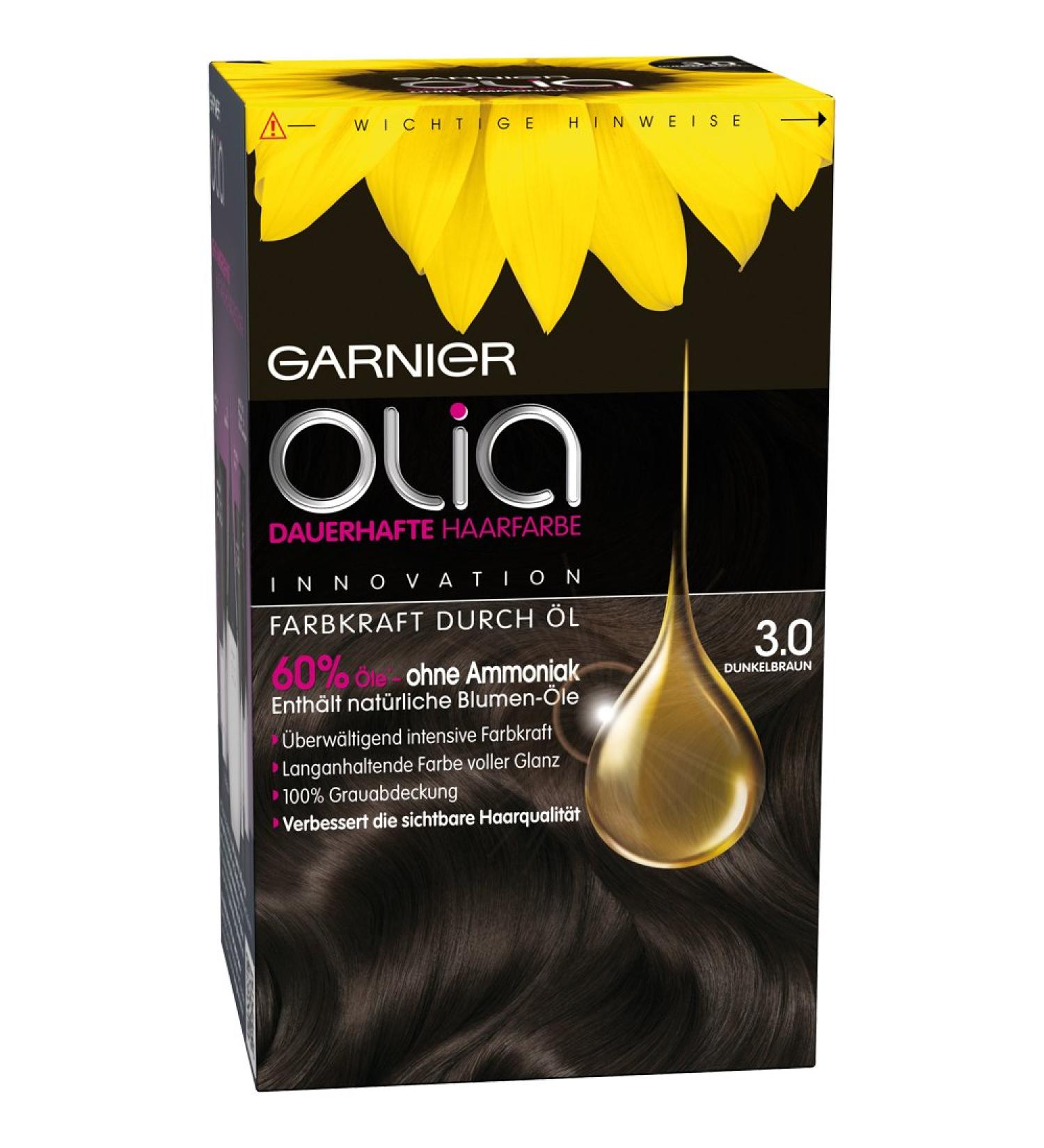 Buy Garnier Olia 3.0 Dark Brown Hair Color | Long-Lasting Nourishing & Ammonia-Free | Fast International Shipping - Buy Online on GoSupps.com