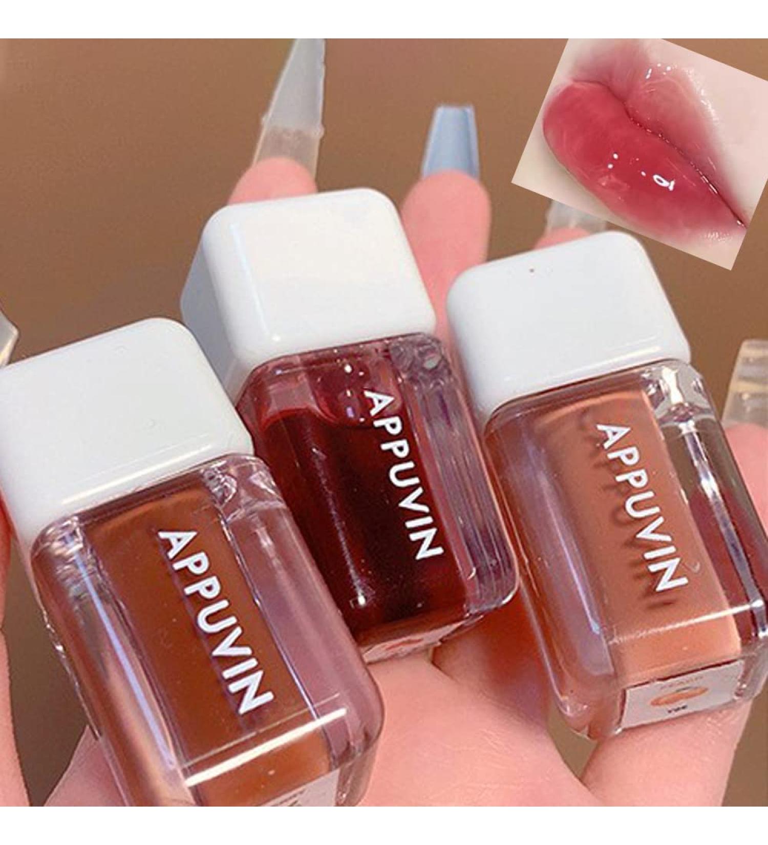 Sitovely 3 Colors Jelly Hydrating Lip Oil Set - Fruit Extract Moisturizing Clear Lip Gloss - Plumping Lip Balm for Lip Care - Buy Online on GoSupps.com