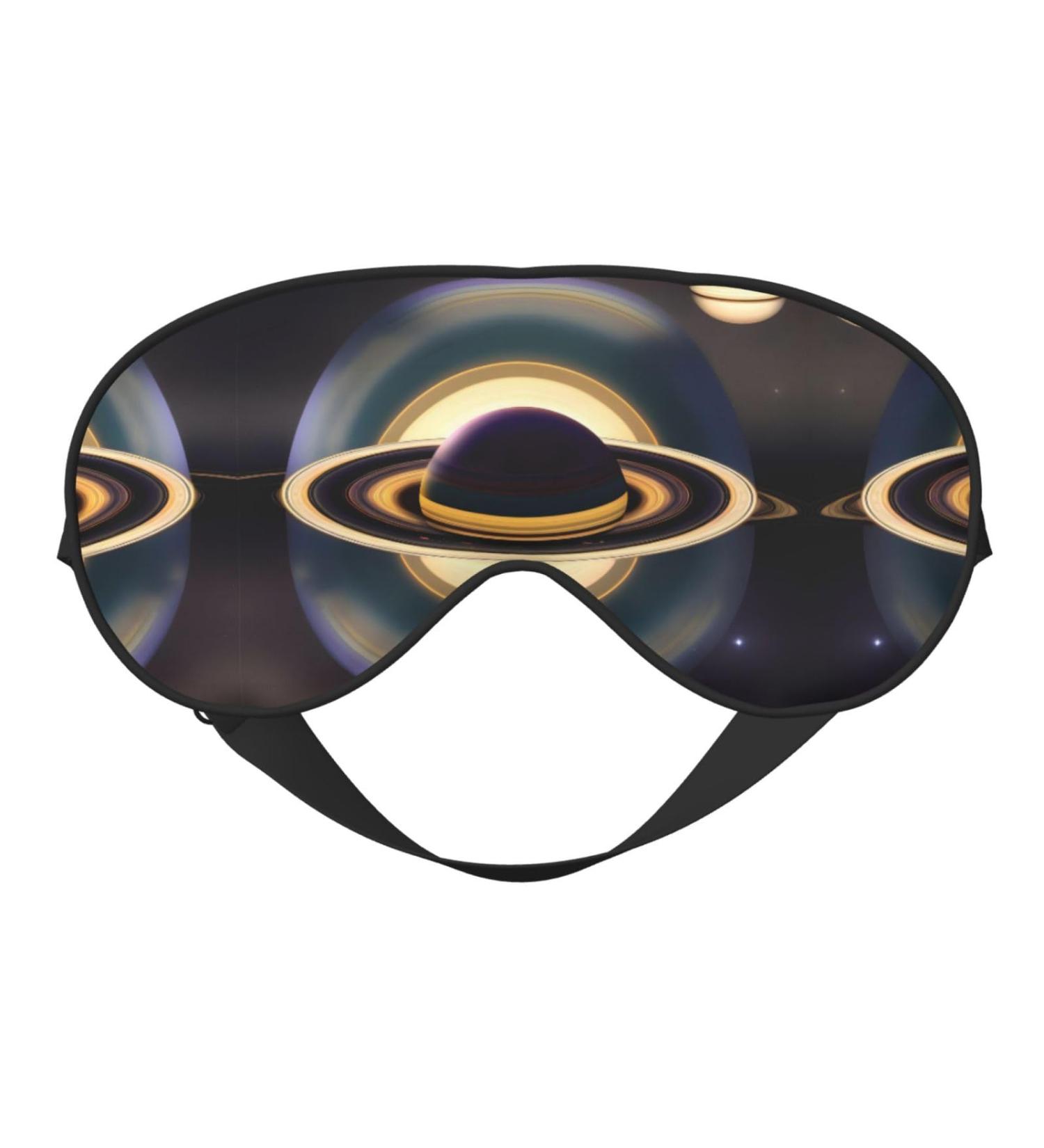 Buy Beautiful Saturn Eye Mask - Soft Elastic Adjustable Sleep Mask for Men & Women - International Shipping Available - Buy Online on GoSupps.com