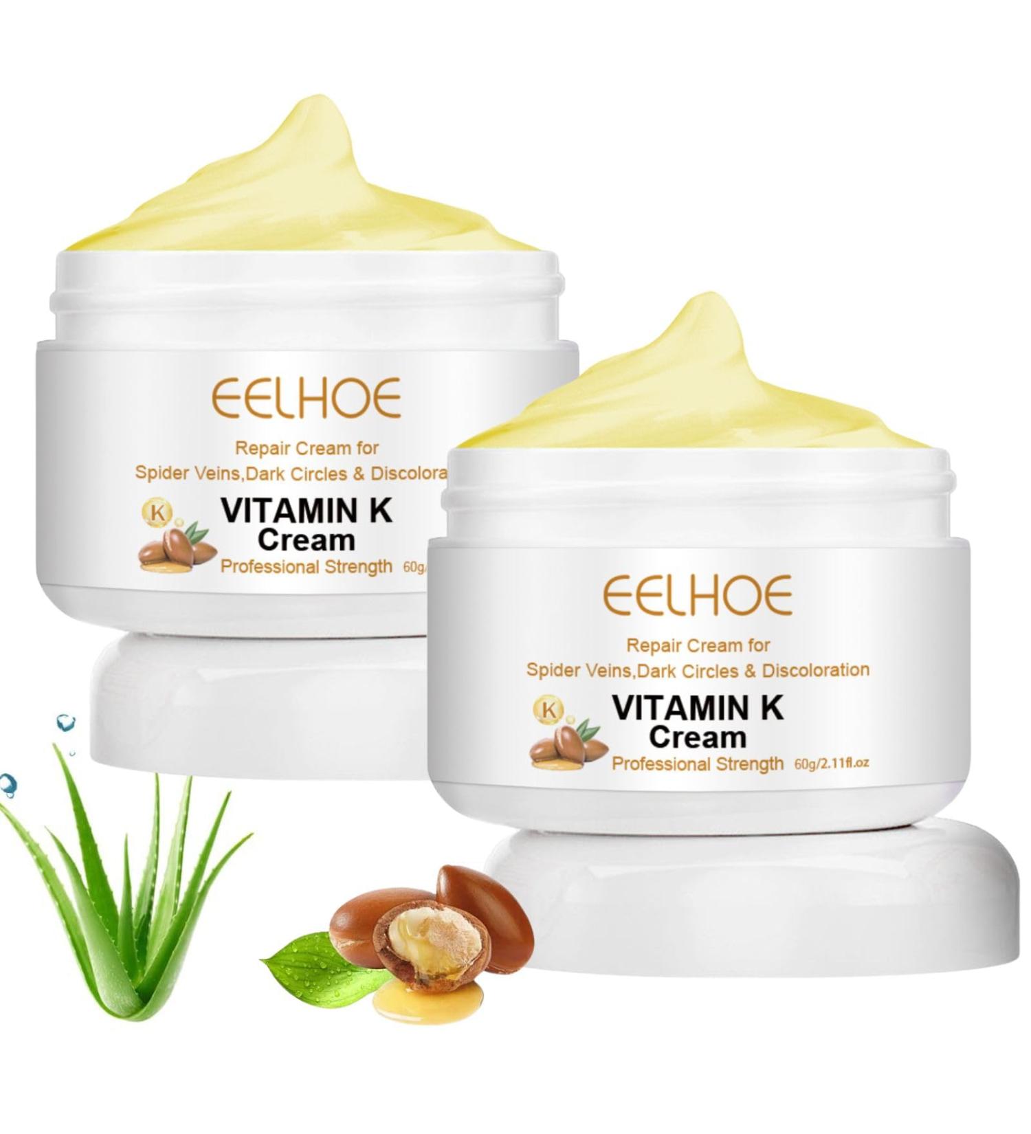 2PCS Varicose Veins Miracle Cream - Vitamin K Formula for Legs & Face | Deeply Nourishing & Moisturizing | All Skin Types - Buy Online on GoSupps.com