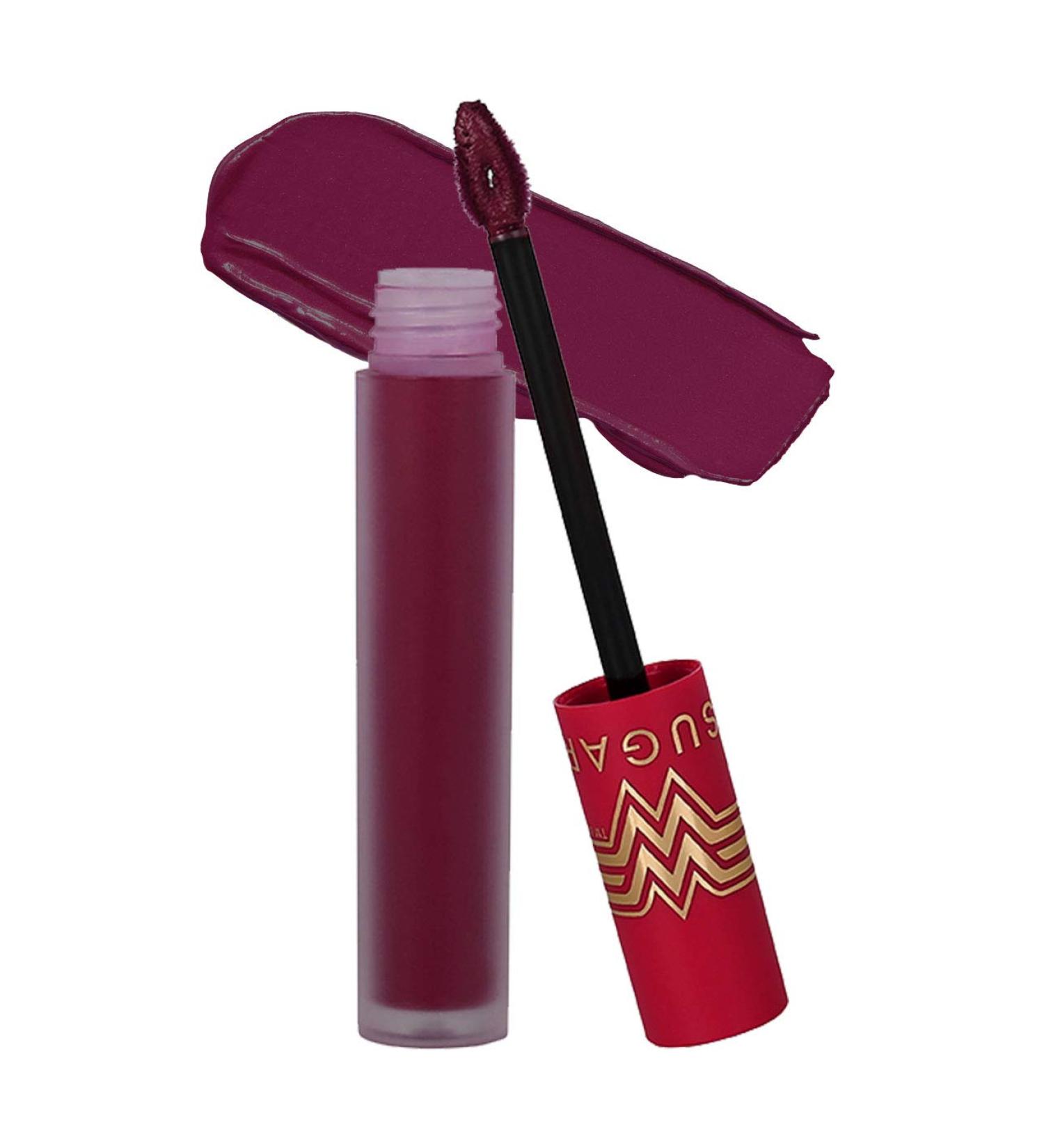 SUGAR X Wonder Woman 24-Hr Lip Lacquer - 01 Dreamella | Long-Lasting Vibrant Lip Color for All Skin Types - International Shipping Available - Buy Online on GoSupps.com