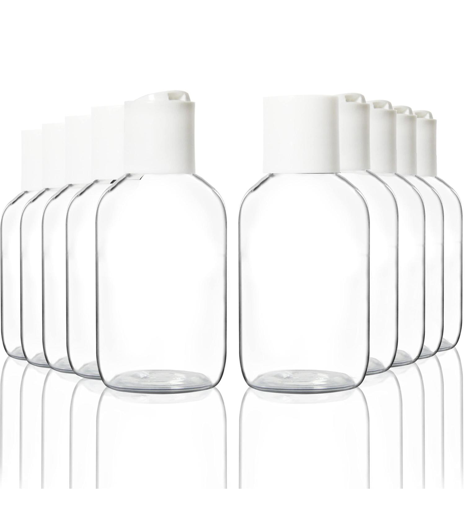 Youngever 120ml Travel Squeeze Bottles with Disc Closure | Plastic Bottles with White Cap for International Shipping - Buy Online on GoSupps.com