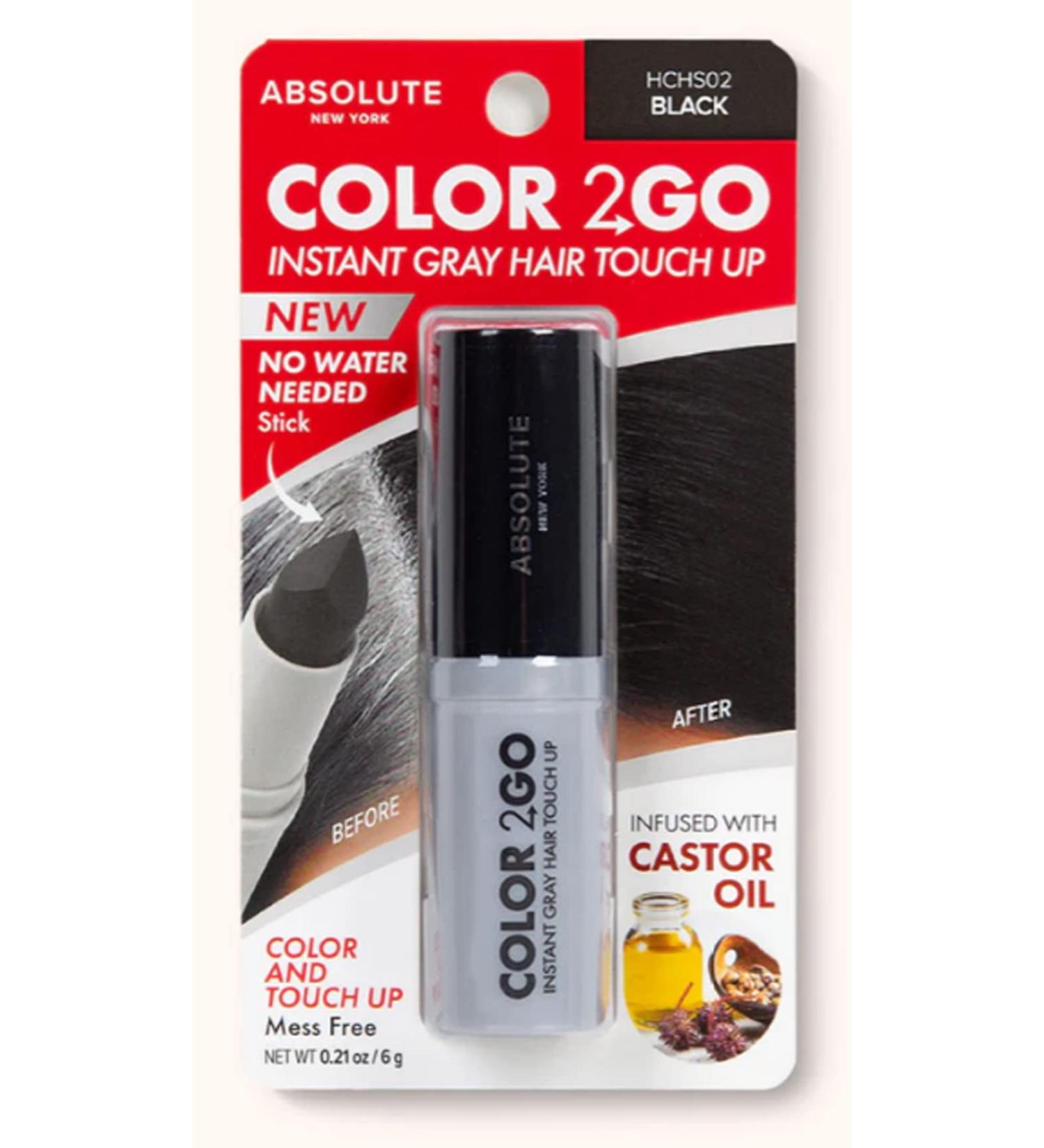 Absolute New York Color 2 Go Hair Stick Black HCHS02 Black