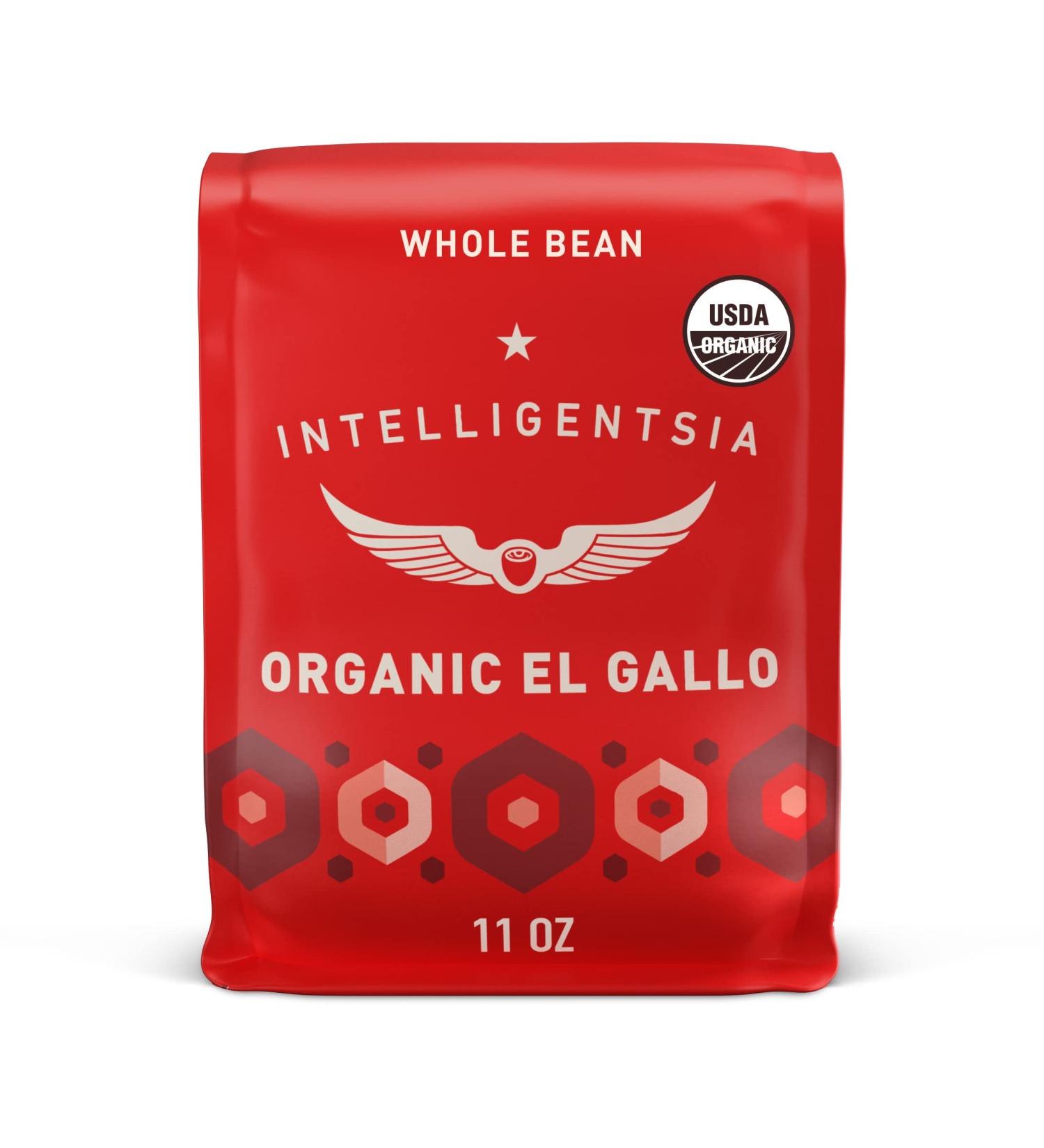 Intelligentsia Coffee Organic El Gallo Light Roast Whole Bean 11oz - Milk Chocolate, Honey, Cola Notes - Buy Online on GoSupps.com