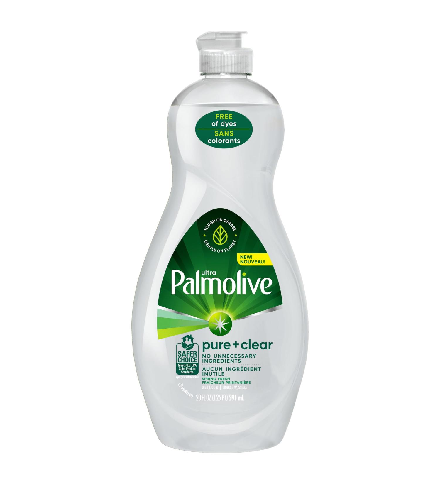 Palmolive Ultra Dishwashing Liquid Pure + Clear Original 591 ml - Effective Grease Cleaning & Eco-Friendly Dish Soap - Buy Online on GoSupps.com