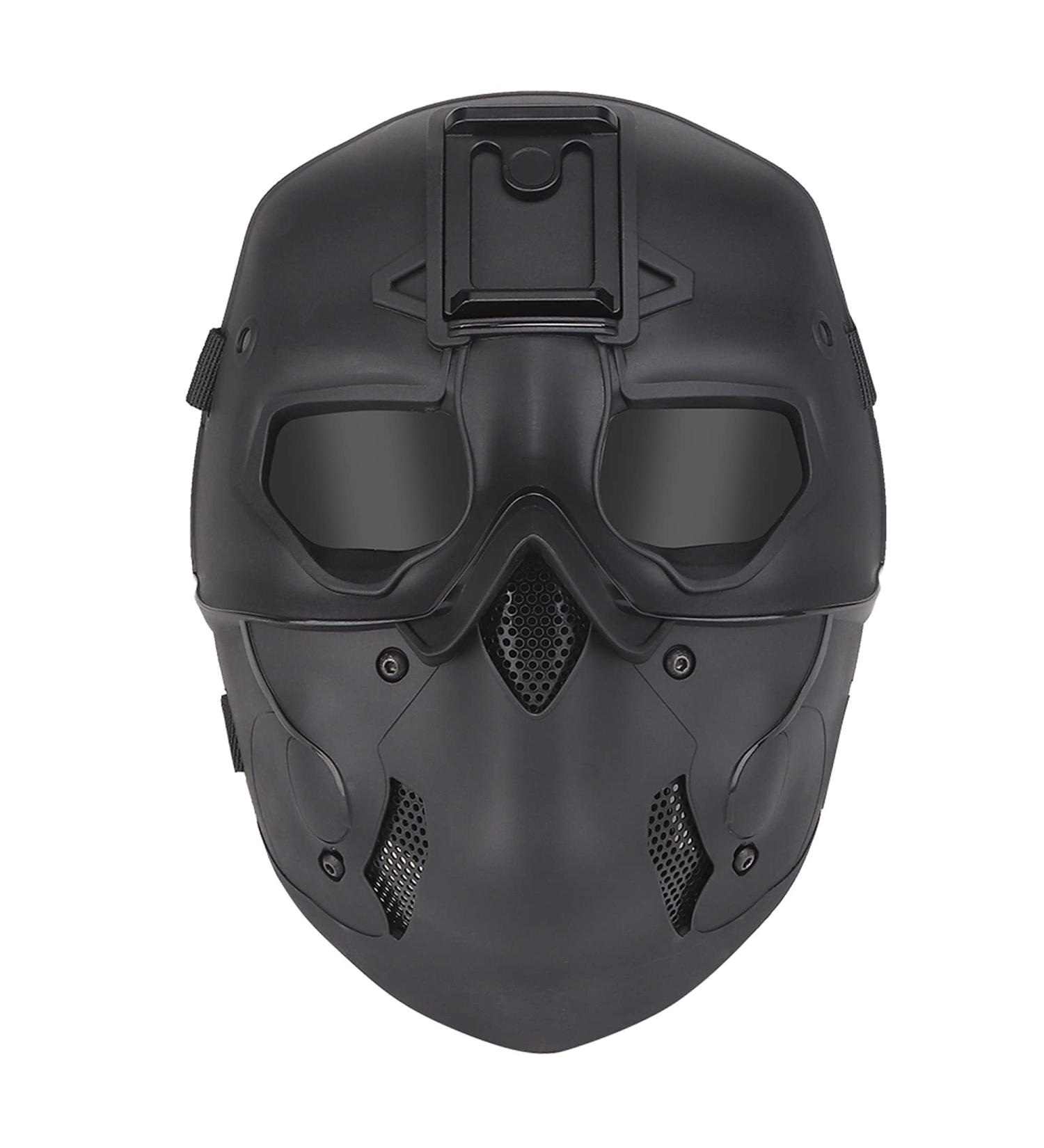 JOYASUS Tactical Skull Full Face Mask | Airsoft & Paintball Gray Lens | Halloween & Wargame Gear - International Shipping Available - Buy Online on GoSupps.com