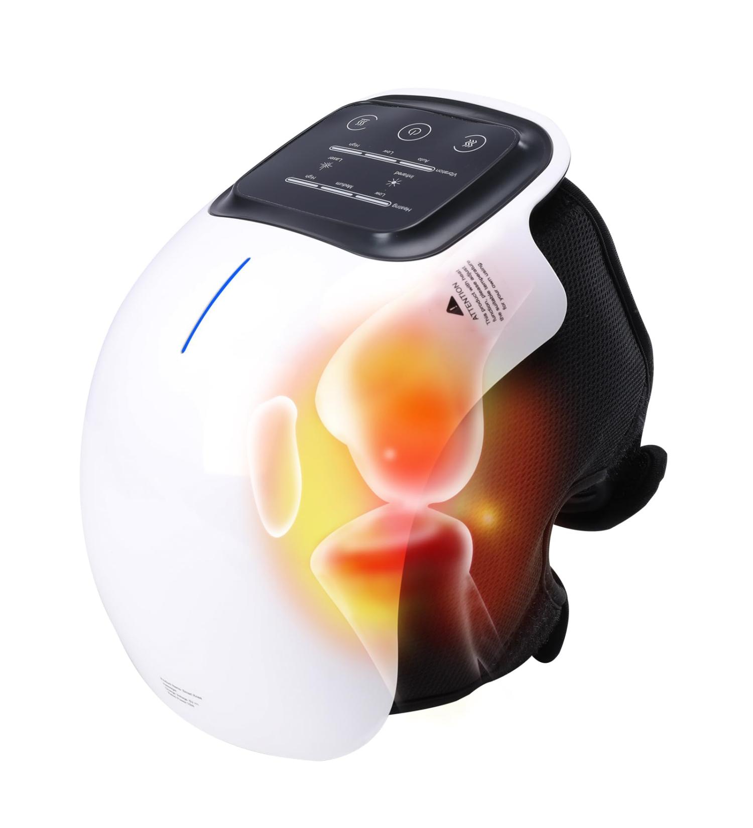 Vipush Heated Infrared Knee Massager - Portable Wireless Pain Relief USB Rechargeable with LED Screen | Perfect for Home Office Travel | Ideal Birthday Gift for Parents - Buy Online on GoSupps.com