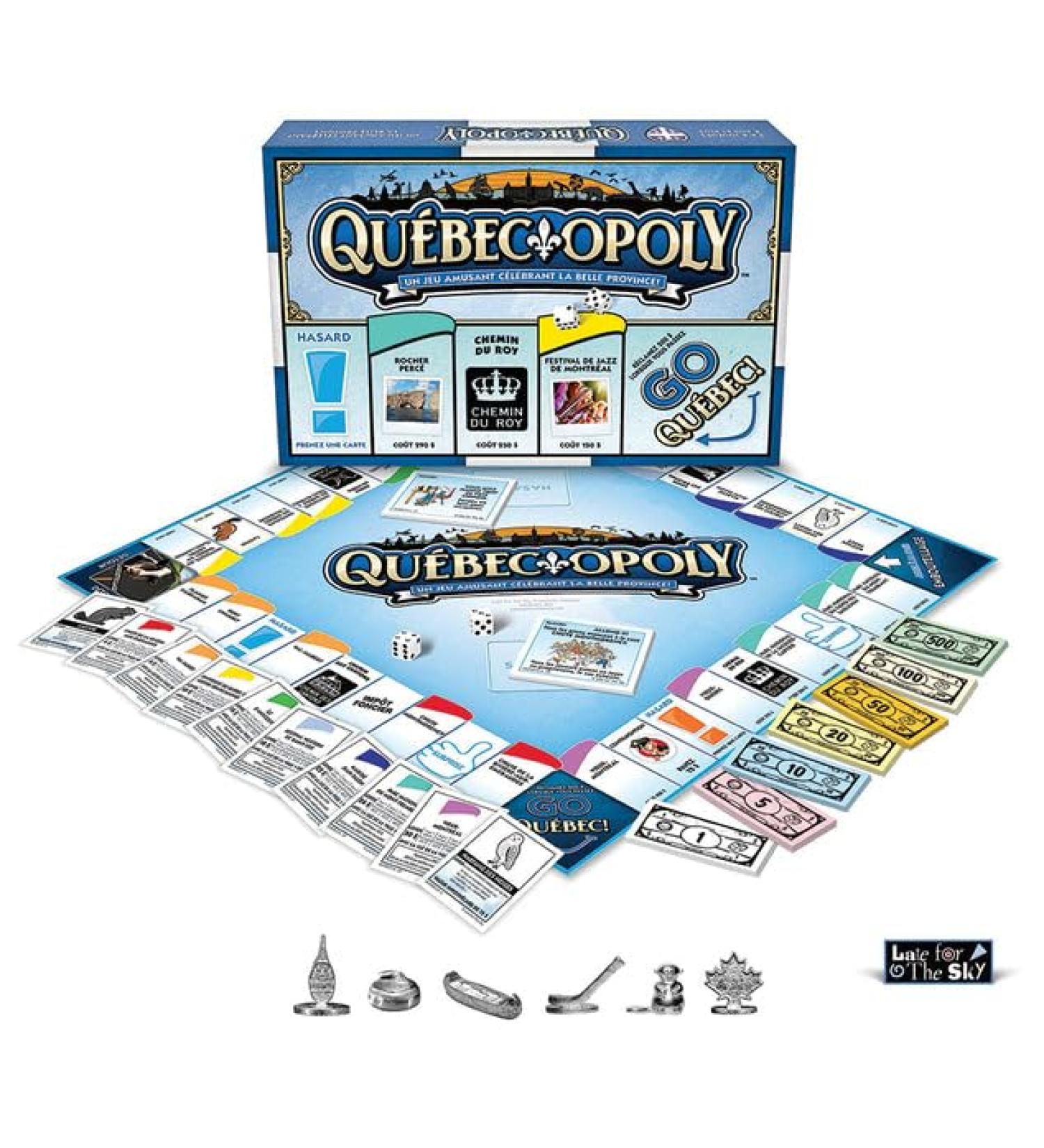 Quebec-Opoly - Un jeu amusant Celebrant La Belle Province! - for 2 to 6 Players Ages 8 and up - Buy Online on GoSupps.com