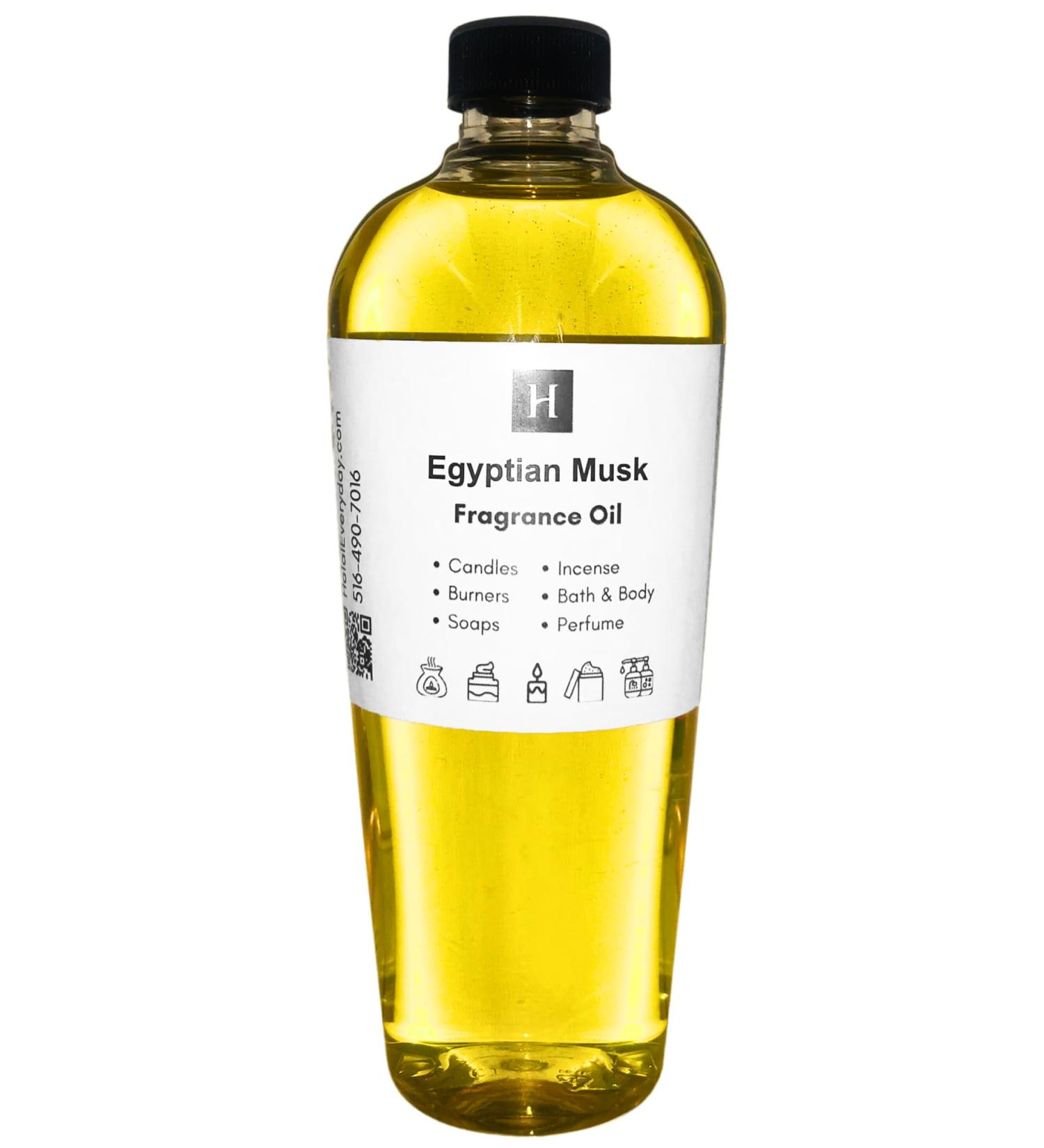 HalalEveryDay Egyptian Musk Perfume Body Oil Luxurious Fragrance for All-Day Elegance Skin Soothing Gentle Long-Lasting Aerosol Free All NaturalScent 8oz Bottle - Buy Online on GoSupps.com