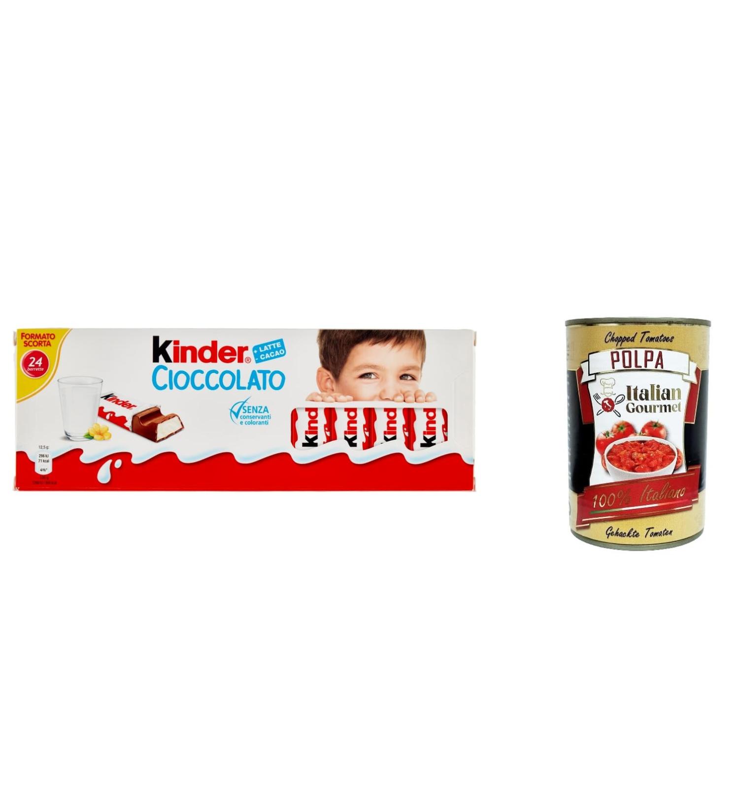  Italian Gourmet E.R. Pack of 6 milk chocolate bars 300g + Italian gourmet pulp 400g - Buy Online on GoSupps.com