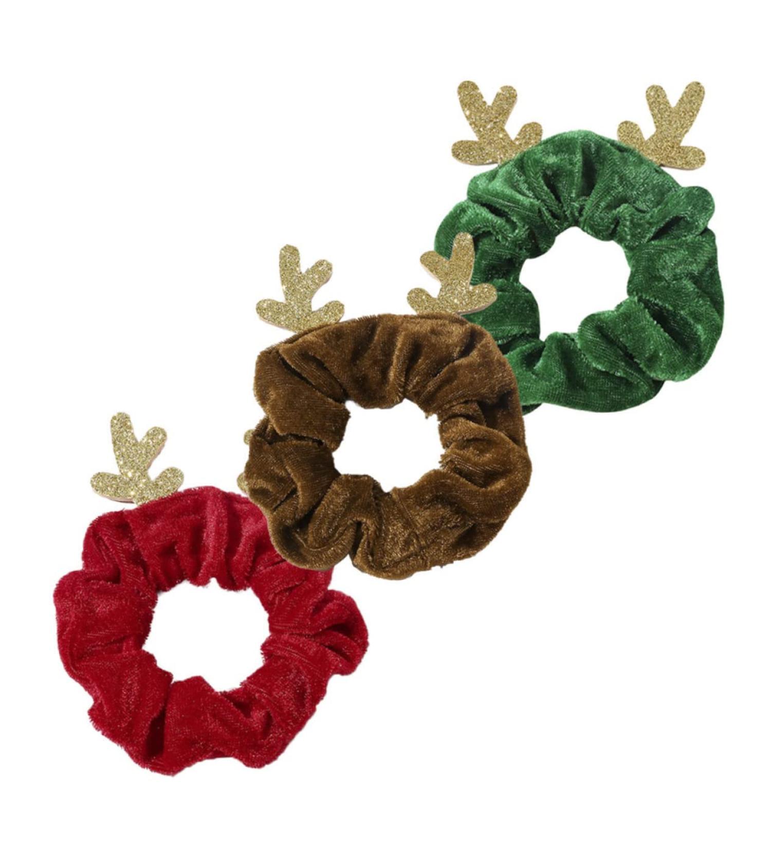 FRCOLOR Christmas Hair Rope Thick Hair Ties Christmas Hair Ties Christmas Hair Bobbles Hair Jewels for Women Curly Hair Ties Decor Women Elastic Hair Ring Miss Ribbon Fabric Girl - Buy Online on GoSupps.com