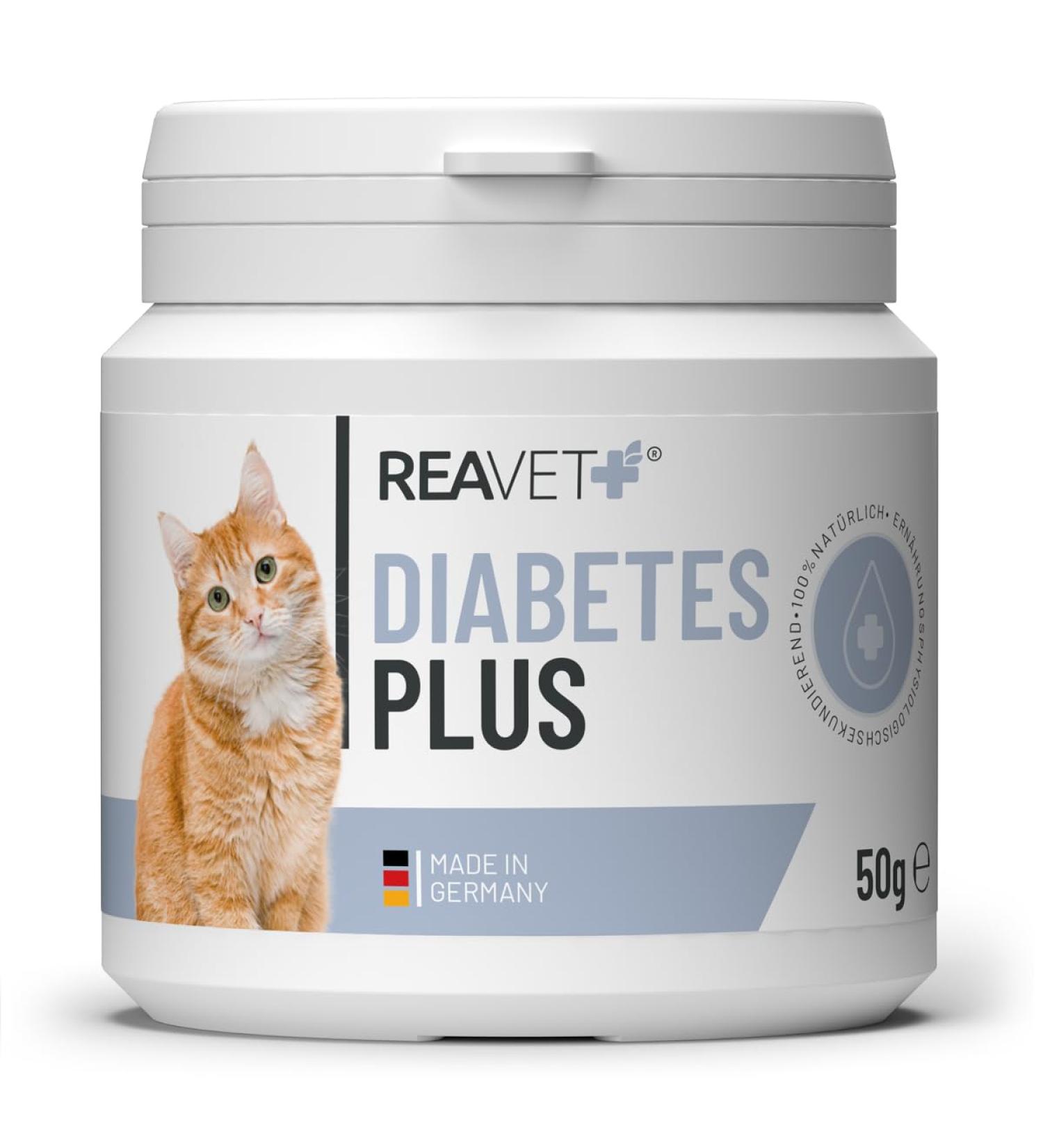 Reavet Diabetes Plus for Cats 50g - Best Nutritional Supplement for Diabetic Cats | Effective Diabetes Diet - Buy Online on GoSupps.com