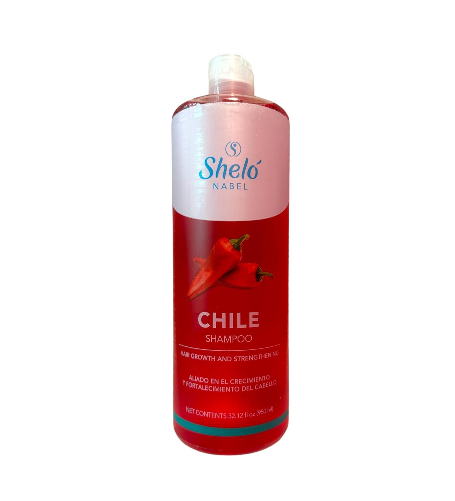 Shelo Nabel Chile Shampoo for Hair Growth & Strengthening - 32.12 fl oz | International Shipping Available - Buy Online on GoSupps.com