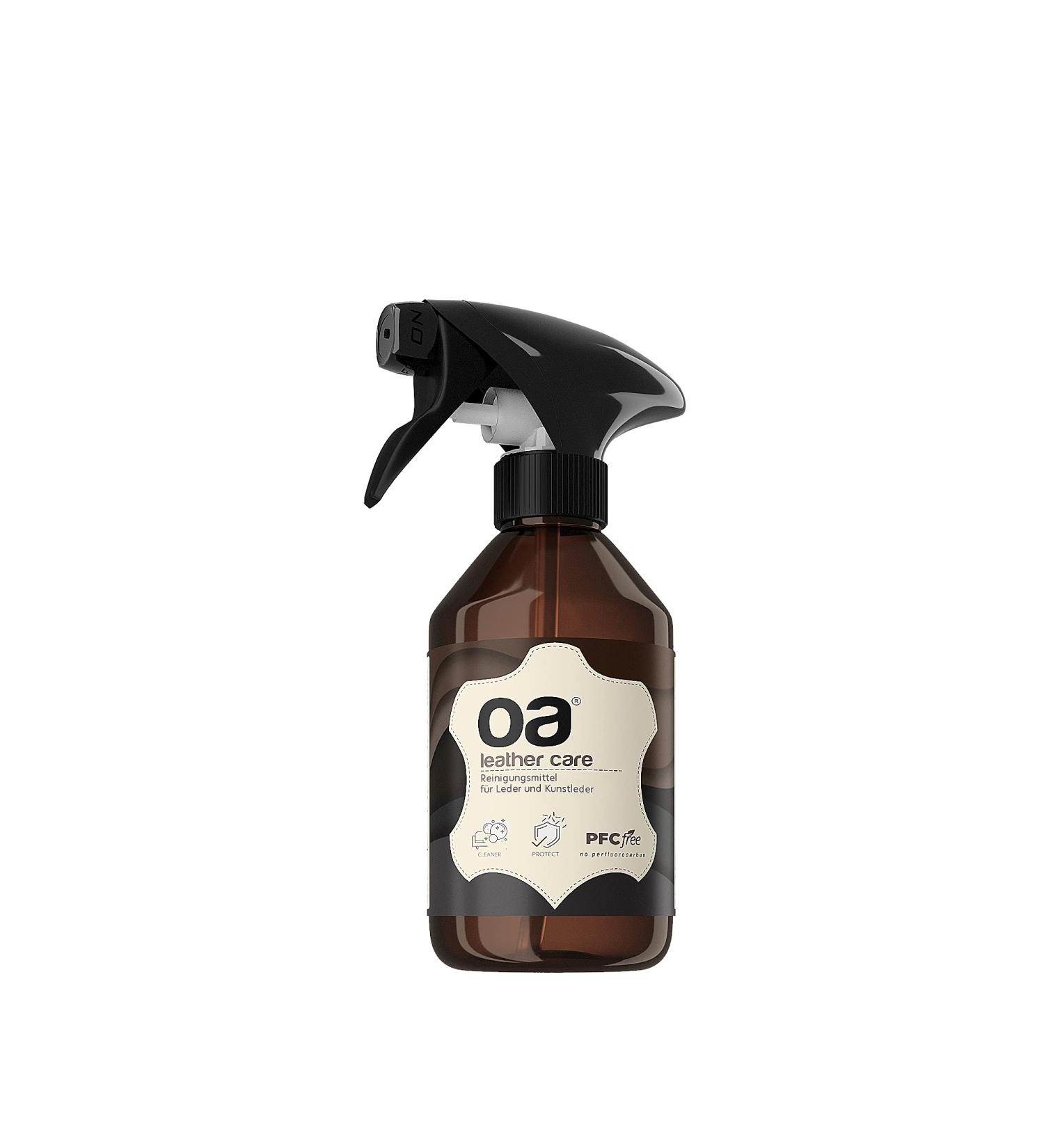 OA Leather Care Cleaner 250ml - 100% PFC Free Leather & Synthetic Cleaner for Sofa Car Seats Handbags Shoes & Jackets - Effective Leather Cleaning Solution - Buy Online on GoSupps.com