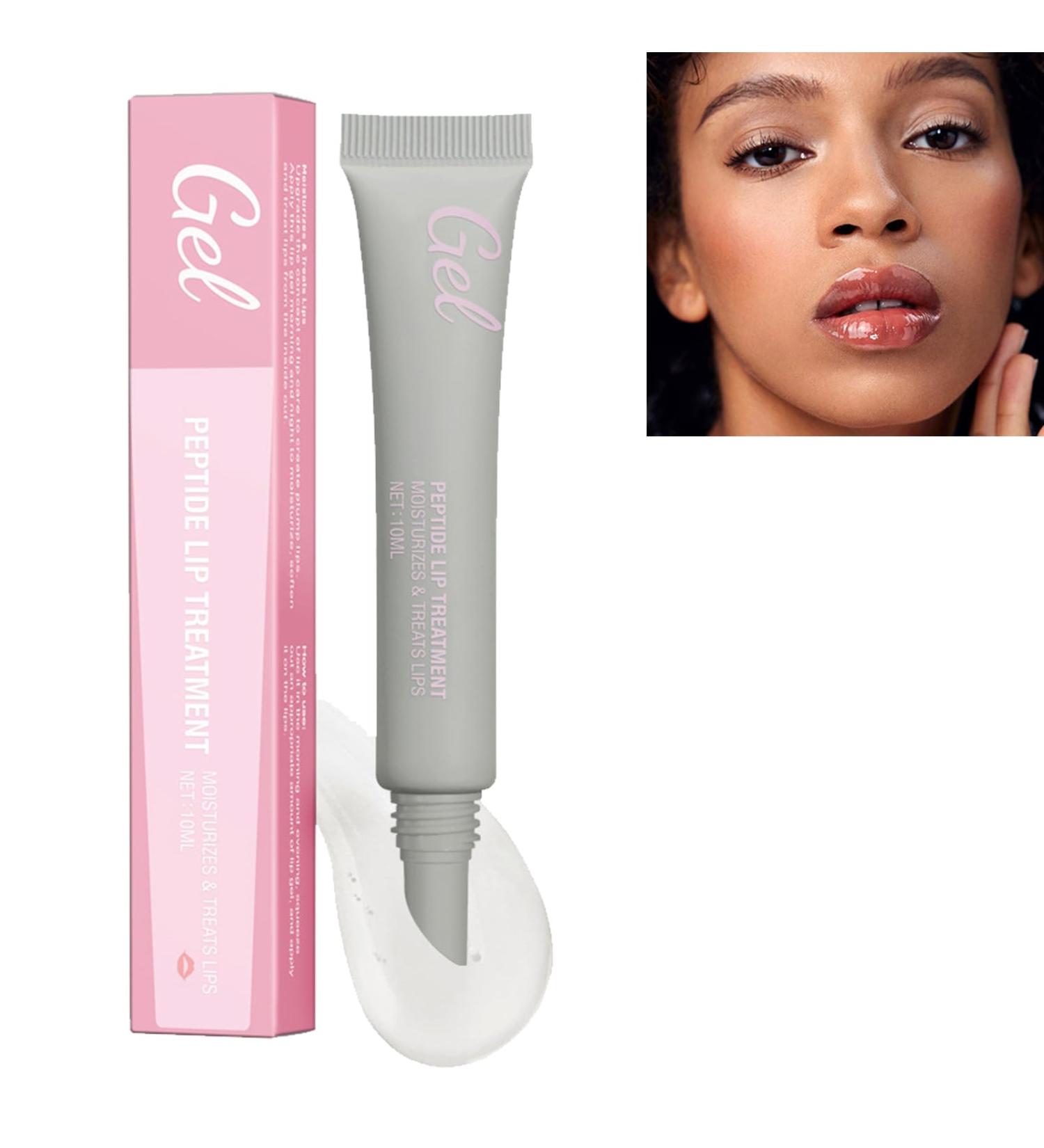 Hydrating Lip Balm Moisturising Lip Oil Lip Gel with Peptide Watermelon Lip Repair Treatment for Cracked Lip Care for Day & Night Peptide Lip Treatment Peptide Lip Gel Lip Gel for Dry Lips - Buy Online on GoSupps.com