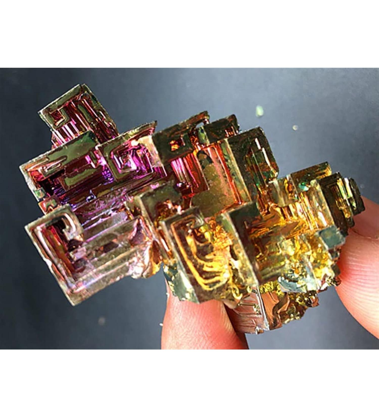 100-110g Bismuth Rainbow Bright Crystal geode Each Weight Element Bi Stones - Buy Online on GoSupps.com