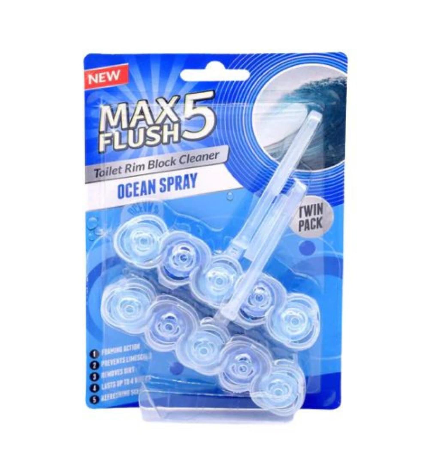 Rim Block for Toilet Anti-Limescale Dirt protection Toilet Rim Block Multipack 6X2 | FabFinds Toilet block 8s (12X Twin Pack Ocean Spray) 1 count (Pack of 12) Ocean Spray - Buy Online on GoSupps.com