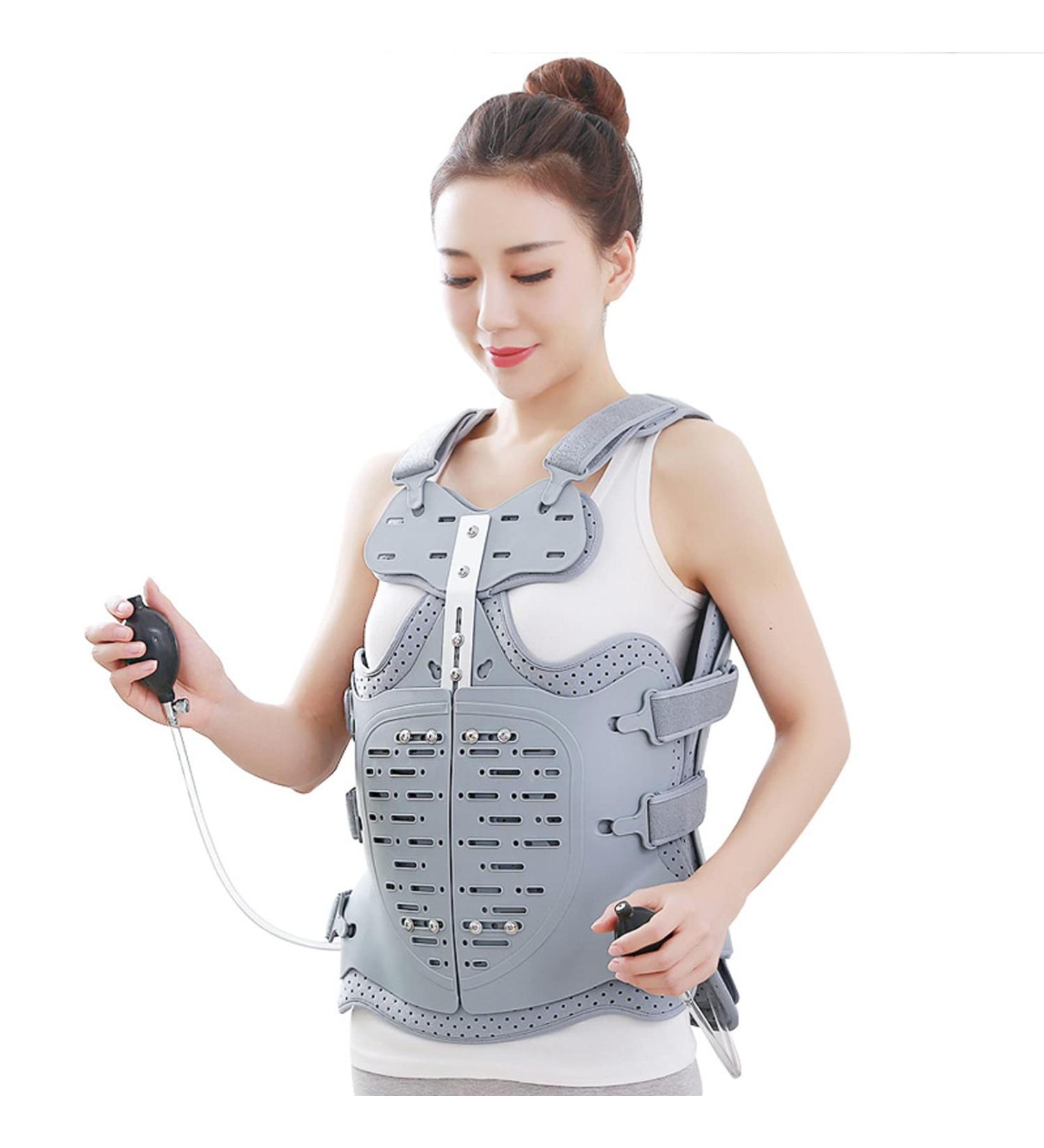Buy Cusma Adjustable Thoracolumbal Orthosis for Thoracic Break Protection & Posture Correction | Double Airbag for Spinal Compression Fractures - International Shipping Available - Buy Online on GoSupps.com