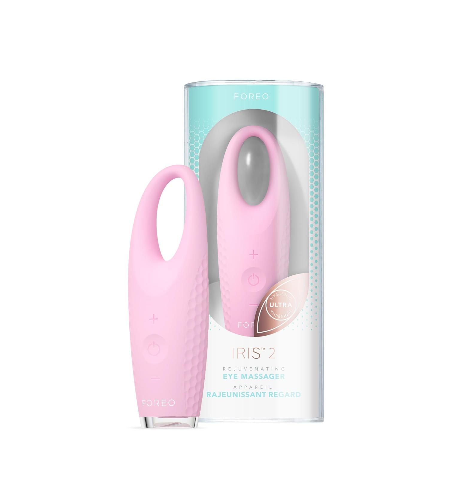 Buy FOREO IRIS 2 Eye Massager - Dark Circle & Eye Bag Remover | Enhanced Absorption & Anti-Wrinkle | 2-Year Warranty - Pearl Pink - Buy Online on GoSupps.com