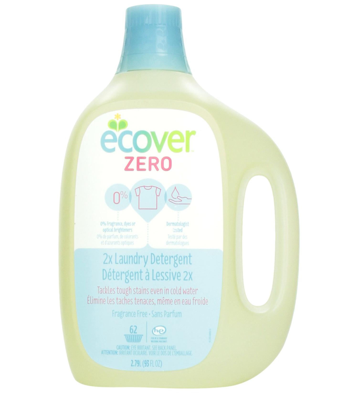Ecover Zero 2x Laundry Detergent Fragrance Free - Eco-Friendly & Powerful Clean 93 fl oz - International Shipping Available - Buy Online on GoSupps.com
