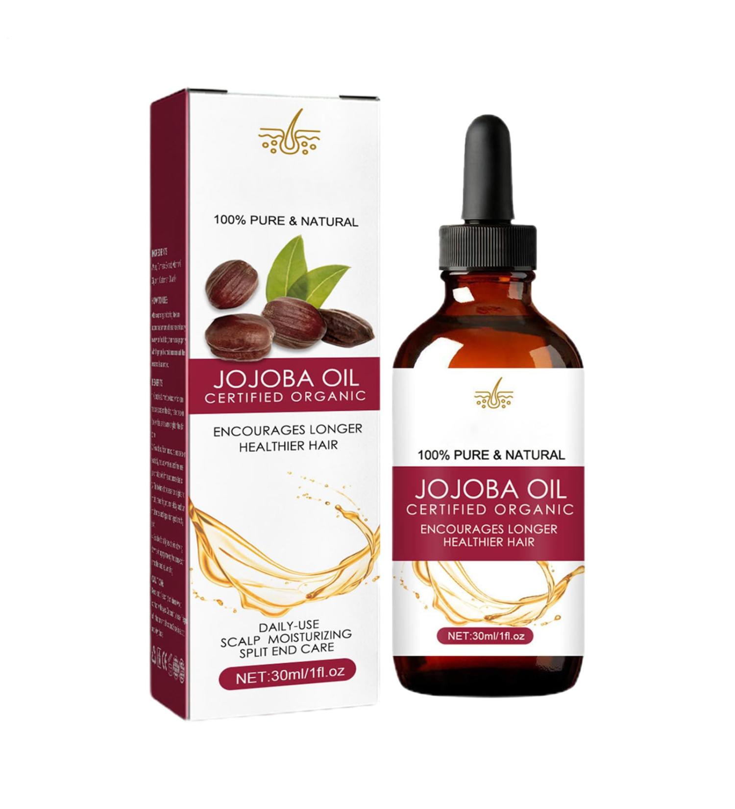 Reprousse L'huile Capillaire - Extrait De Jojoba S rum paississant Contr le Des Frisottis | Huile De Croissance Des Cheveux Naturels Avec Une Nourriture Profonde Des Racines Une Huile De R paratio - Buy Online on GoSupps.com