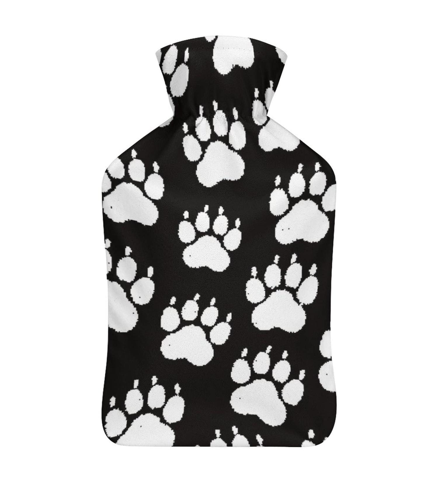 Buy White Paw Hot Water Bottle with Plush Cover - Hand Warmer for Adults & Children | 26.5x15.3cm | International Shipping - Buy Online on GoSupps.com