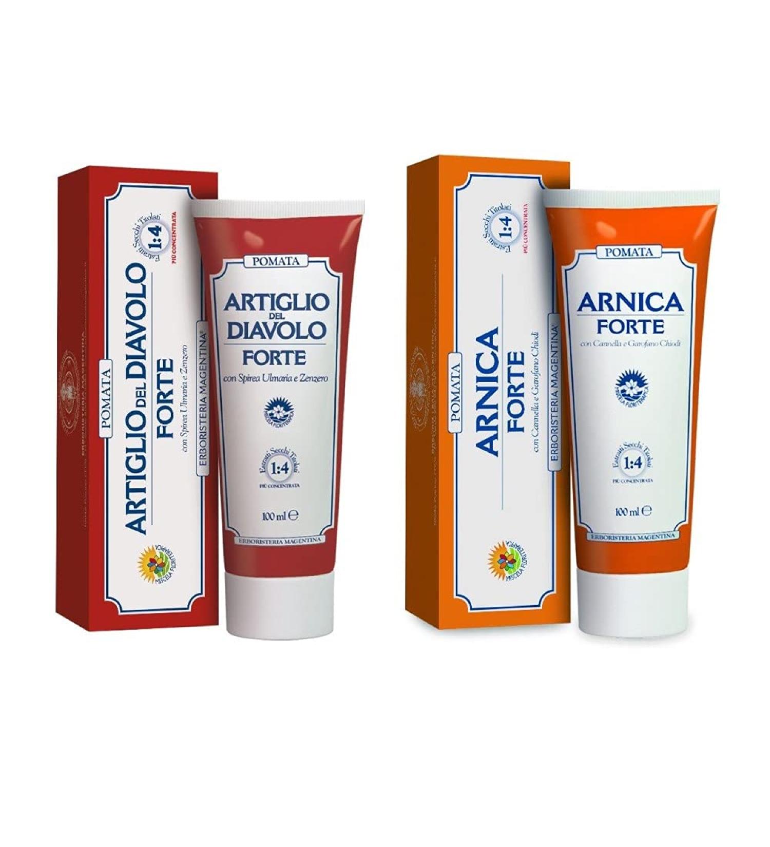 Erboristeria Magentina Erboristeria Magentina - Claw of the Devil Strong Apple 100 ml + Strong Arnica Ointment 100 ml