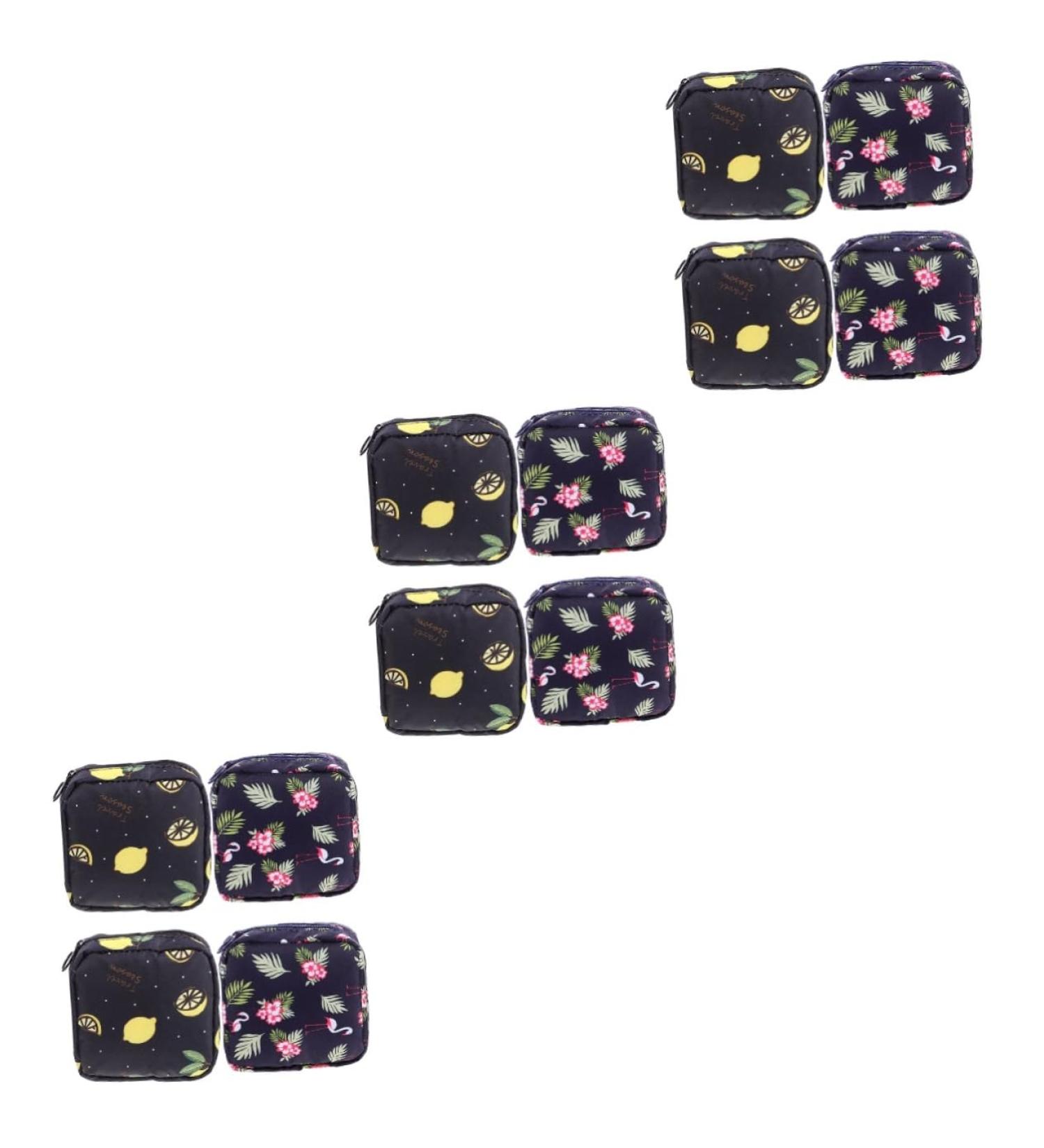 Gleavi 12-Piece Napkin Storage Pocket & Mini Make-Up Bag Set - Stylish Feminine Travel Bag for Menstrual Products & Money Exchanges - Buy Online on GoSupps.com