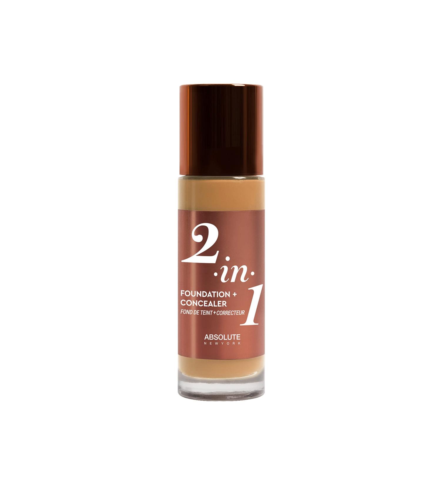 2-in-1 Concealer Foundation Cool Beige Absolute New York Foundation Mffc04 Cool Beige 40 g - Buy Online on GoSupps.com