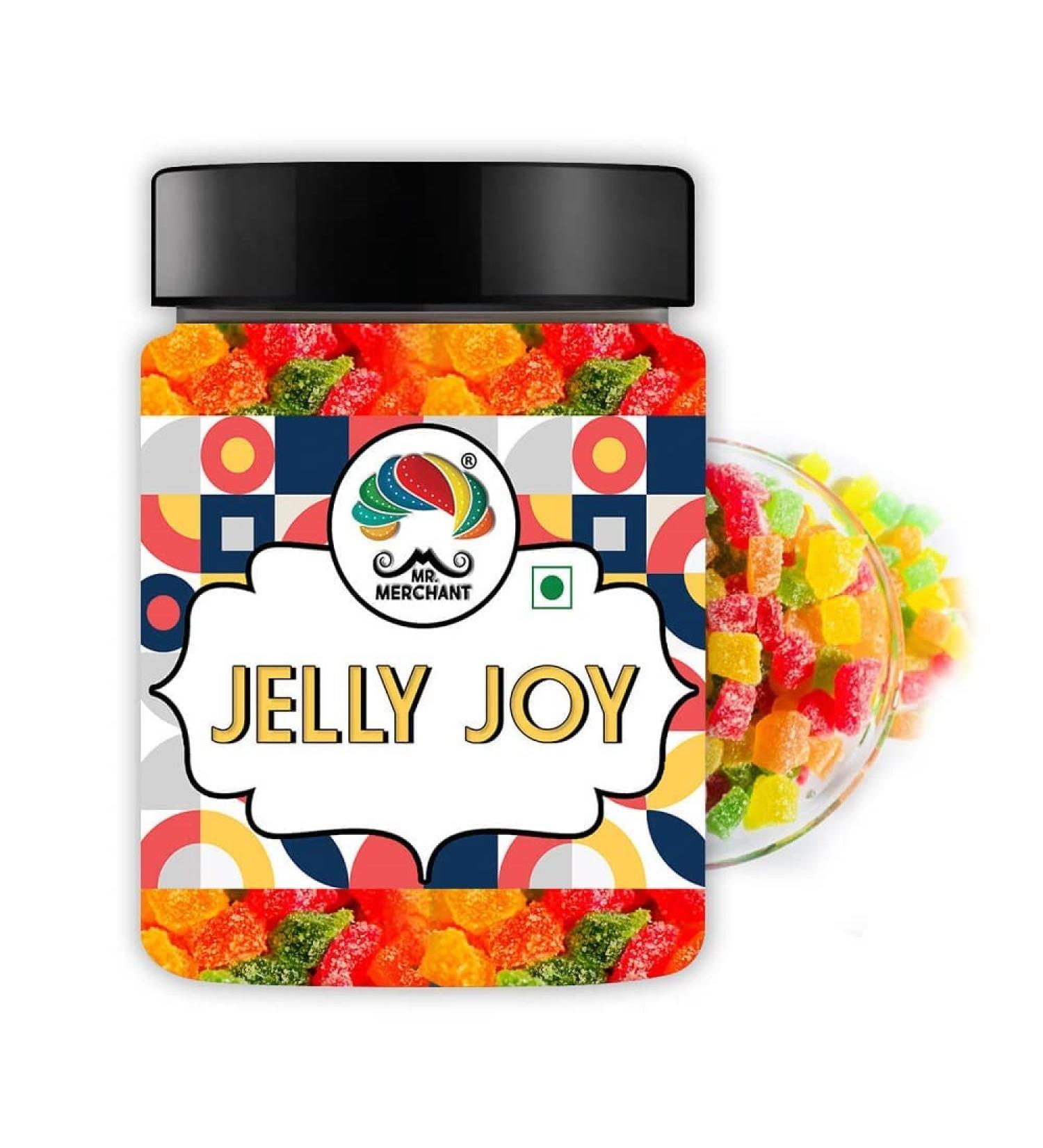 Mr. Merchant Premium Jelly Bites (Sugar Coated Fruit Jelly Candy) (300 gm)_Packing May Vary