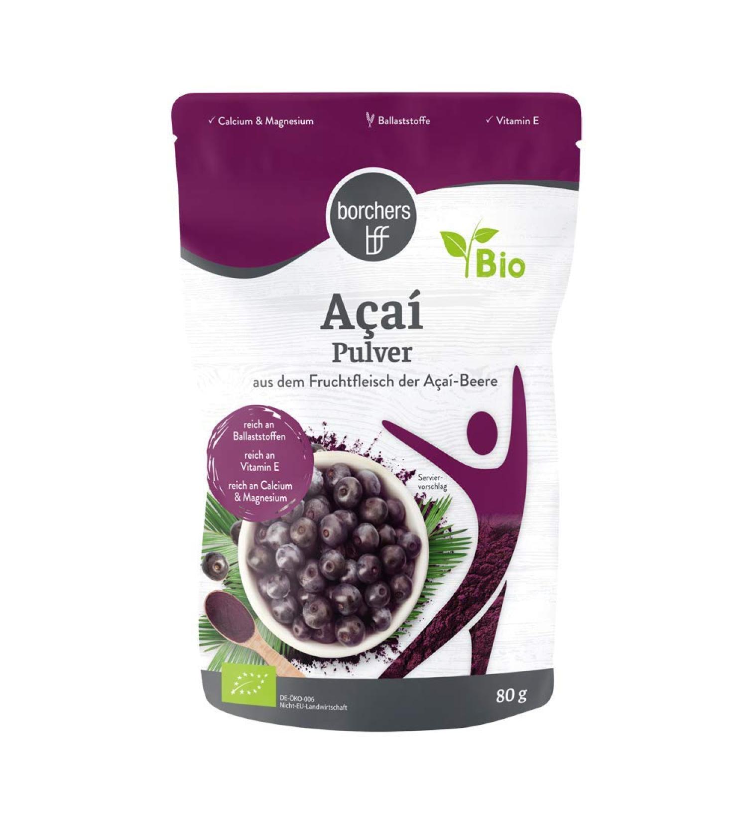 Borchers Organic A a Powder - Versatile Superfood for Drinks Smoothies & Muesli - 80g  - Buy Online on GoSupps.com